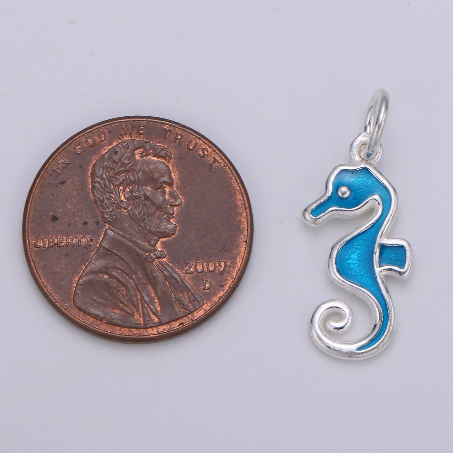 Dainty Seahorse Charm Sterling Silver S925 Sea Horse Pendant Animal Under The Sea Jewelry Inspired