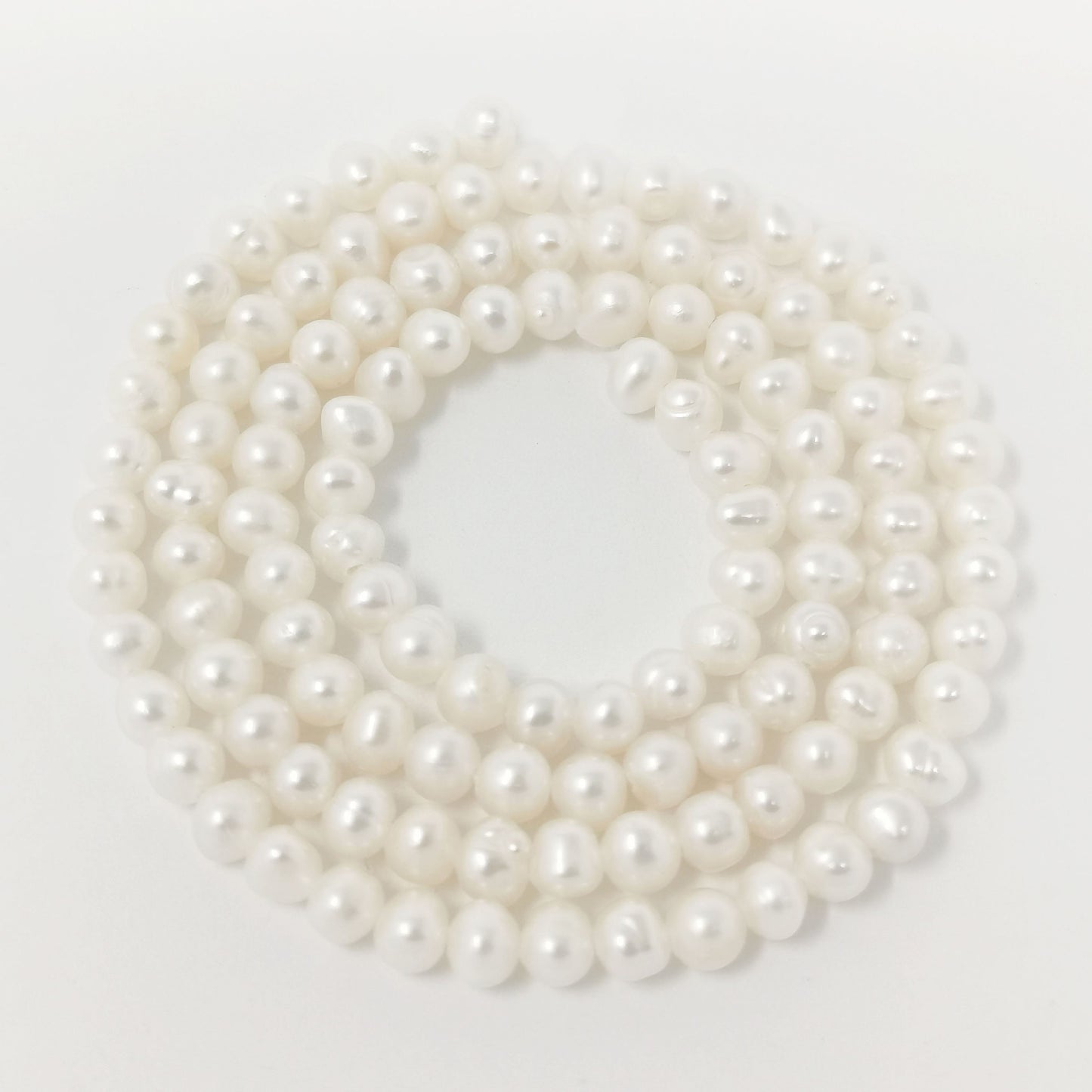 4mm ~ 5mm Tiny Seed Pearl Beads Natural White Color Potato Freshwater Pearls Genuine Freshwater Pearl Seed by strand 14 inch WA-035