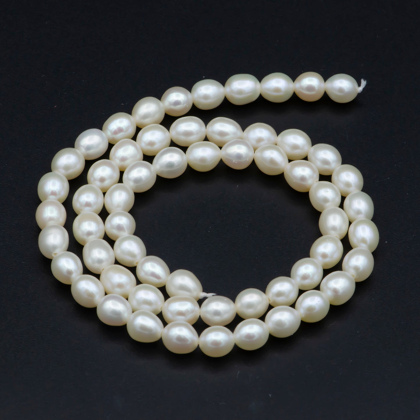 AAA 5.5mm white potato freshwater pearls best quality pearl by strand Wholesale Bulk - WA-565
