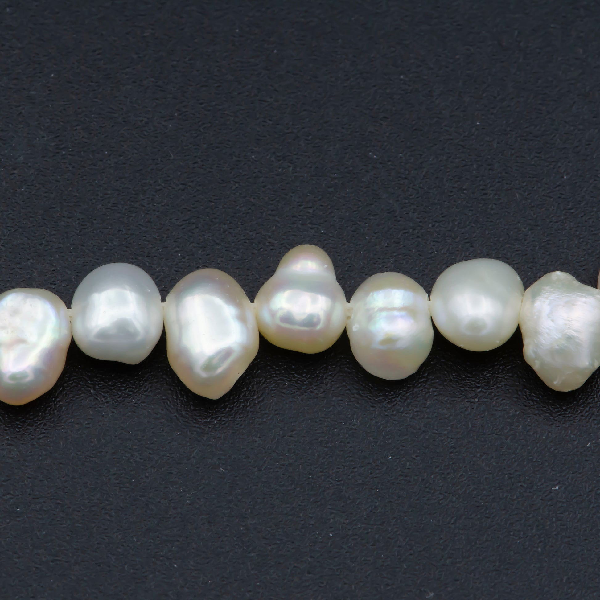 3.2-5.3mm Baroque Pearl Freshwater Pearl white nugget pearl beads full strand Wholesale Bulk - WA-566