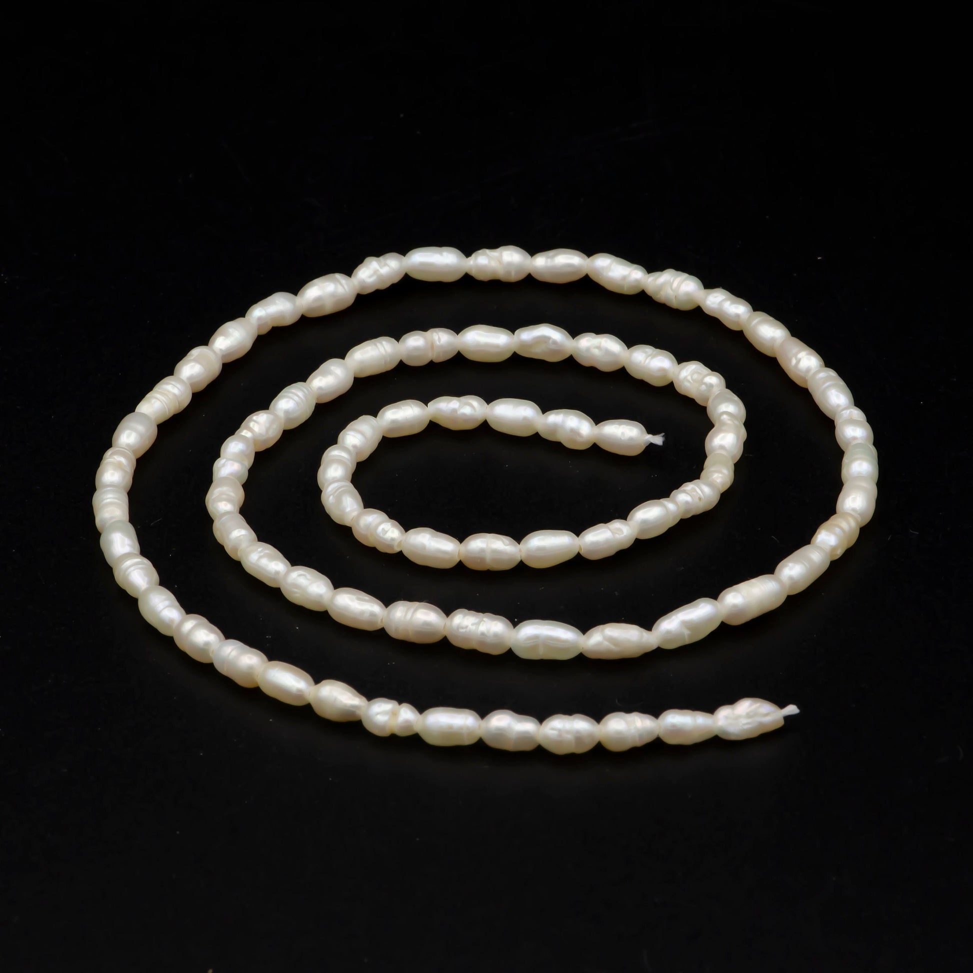 NEW Seed Pearl AA High quality Rice Pearl Freshwater Pearl white 2.8 - 3mm - WA-568