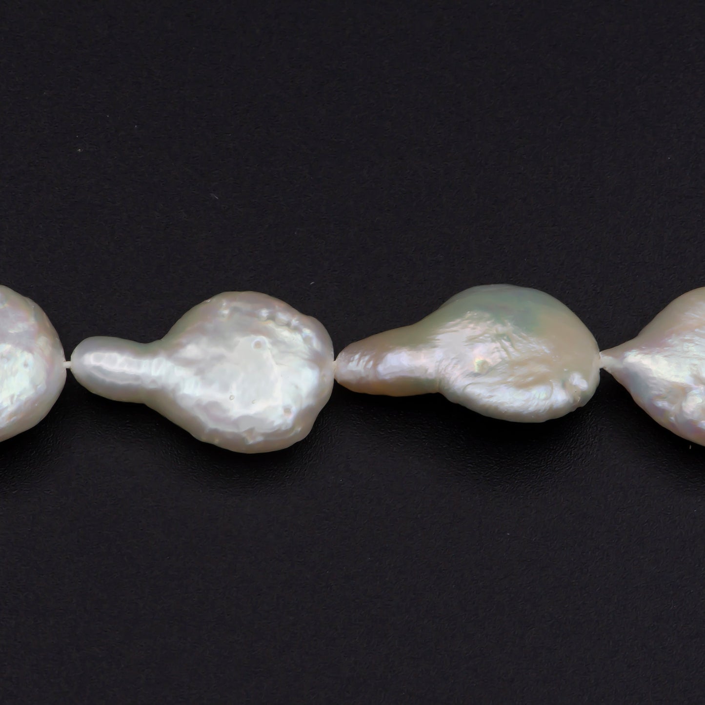 Genuine AAA 13-14.6mm Natural White Baroque pearl, irregular pearl beads,White Keishi pearl,genuine pearl beads full strand supplies wa-579