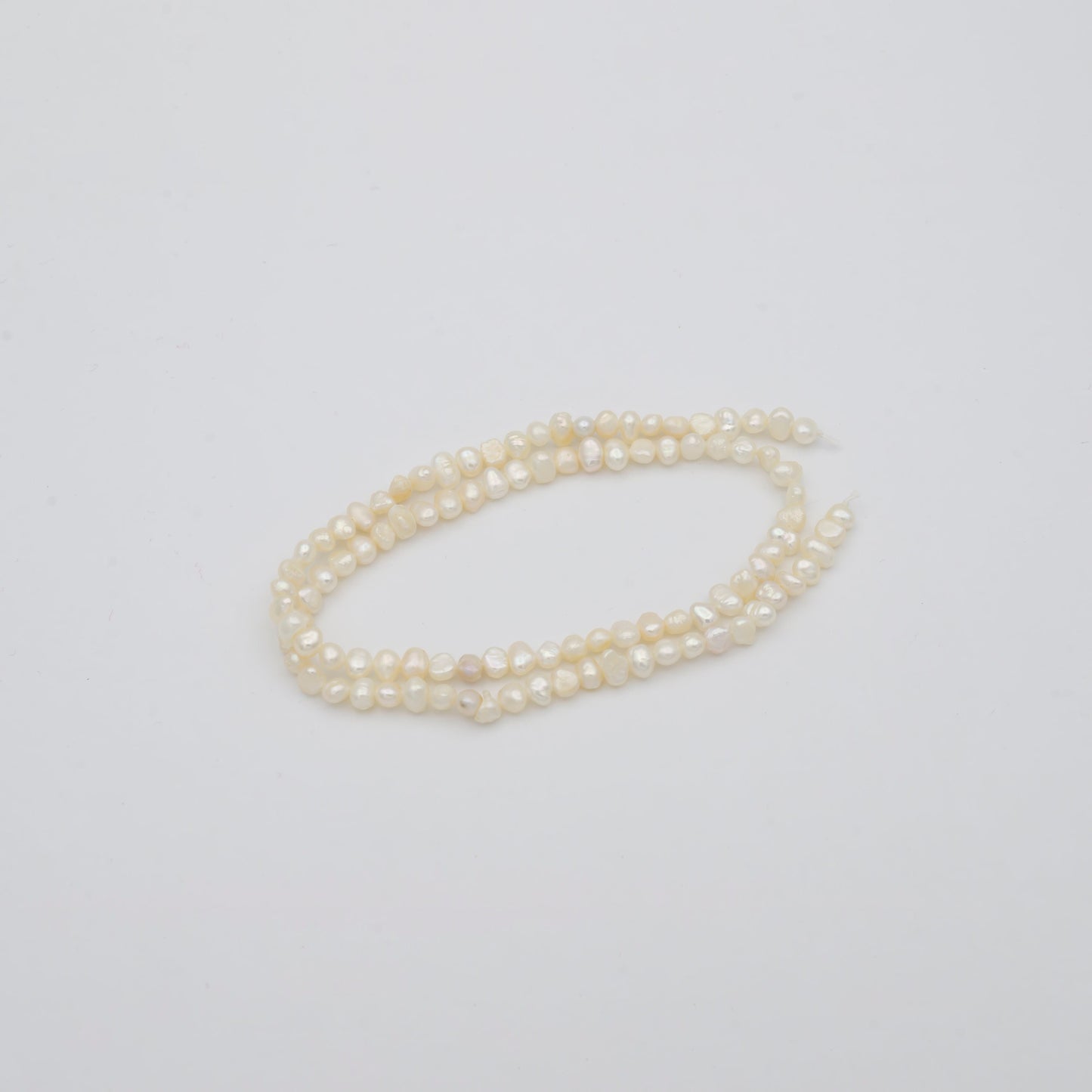 3.4-5.8mm AAA Tiny Seed Natural White Potato Freshwater Pearl Beads Genuine Tiny Freshwater Pearl Beads WA-815