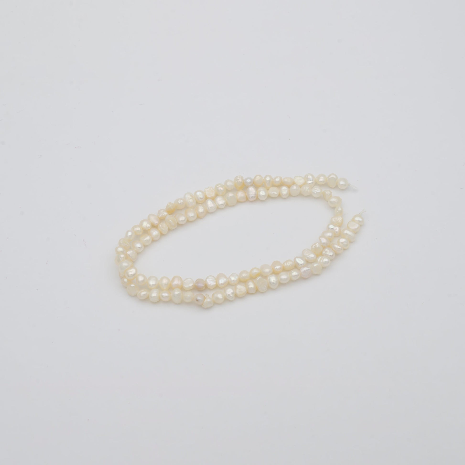 3.4-5.8mm AAA Tiny Seed Natural White Potato Freshwater Pearl Beads Genuine Tiny Freshwater Pearl Beads WA-815