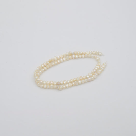 3.4-5.8mm AAA Tiny Seed Natural White Potato Freshwater Pearl Beads Genuine Tiny Freshwater Pearl Beads WA-815