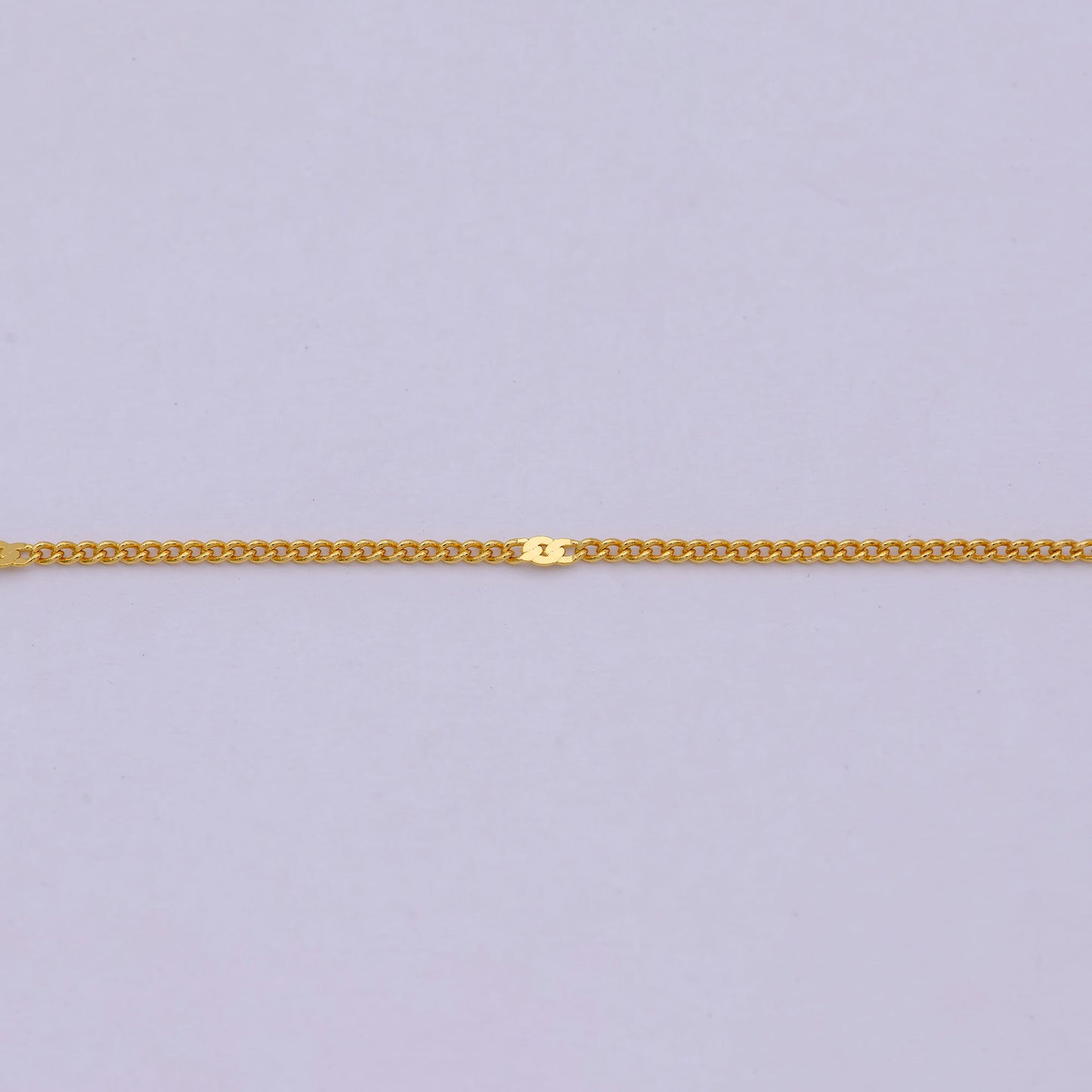 Layering Necklace - Simple Chain Necklace - Curb Chain Necklace - Minimalist Jewelry 18 Inches Long 0.9 mm Thick | WA-539