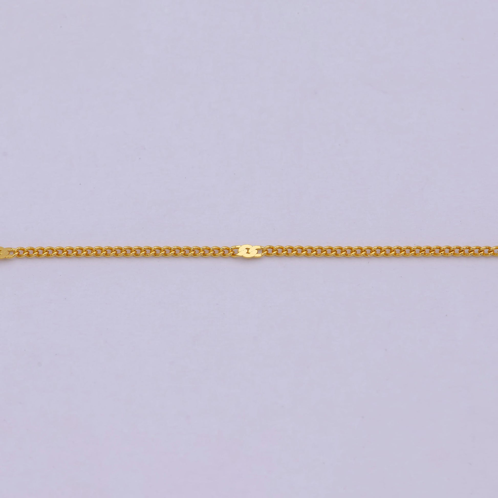 Layering Necklace - Simple Chain Necklace - Curb Chain Necklace - Minimalist Jewelry 18 Inches Long 0.9 mm Thick | WA-539