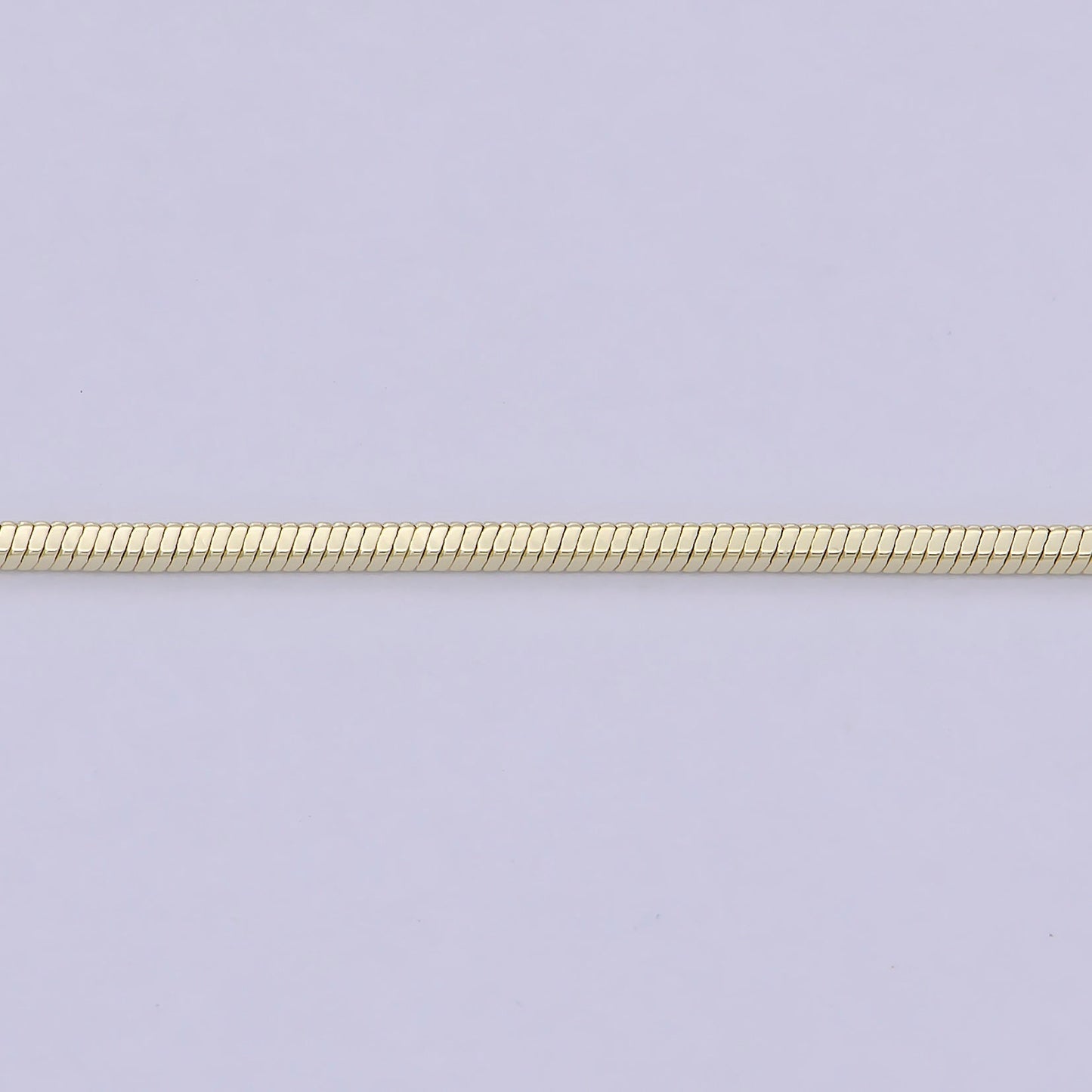 Dainty Gold Snake Chain 1 MM Round 17.7" Ready To Wear Chain Wholesale Necklace WA-752
