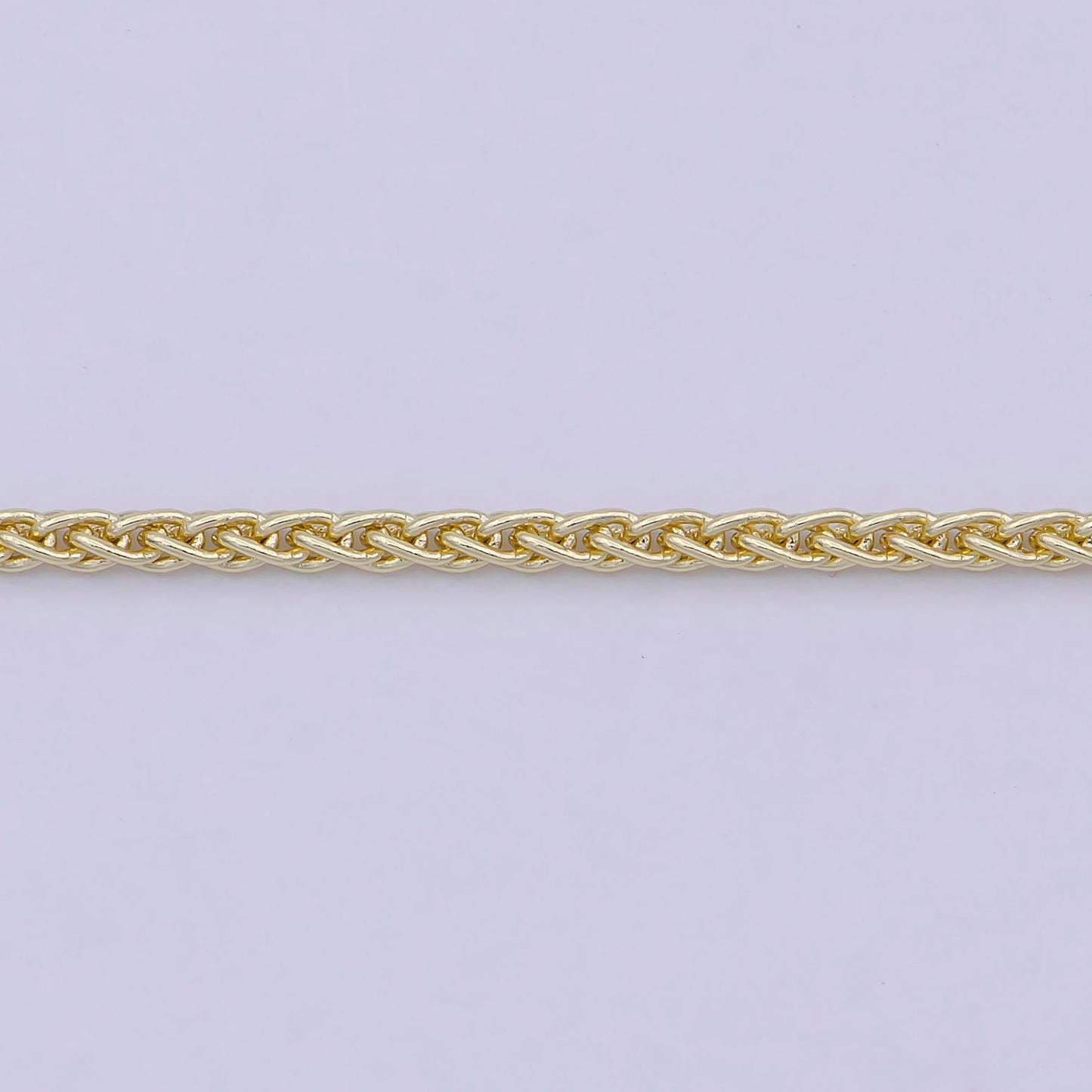 14K Gold Filled Wheat Chain Foxtail Chain Necklace, Men Ladies Gold Chain, Trending Gold Chain Necklace WA-755
