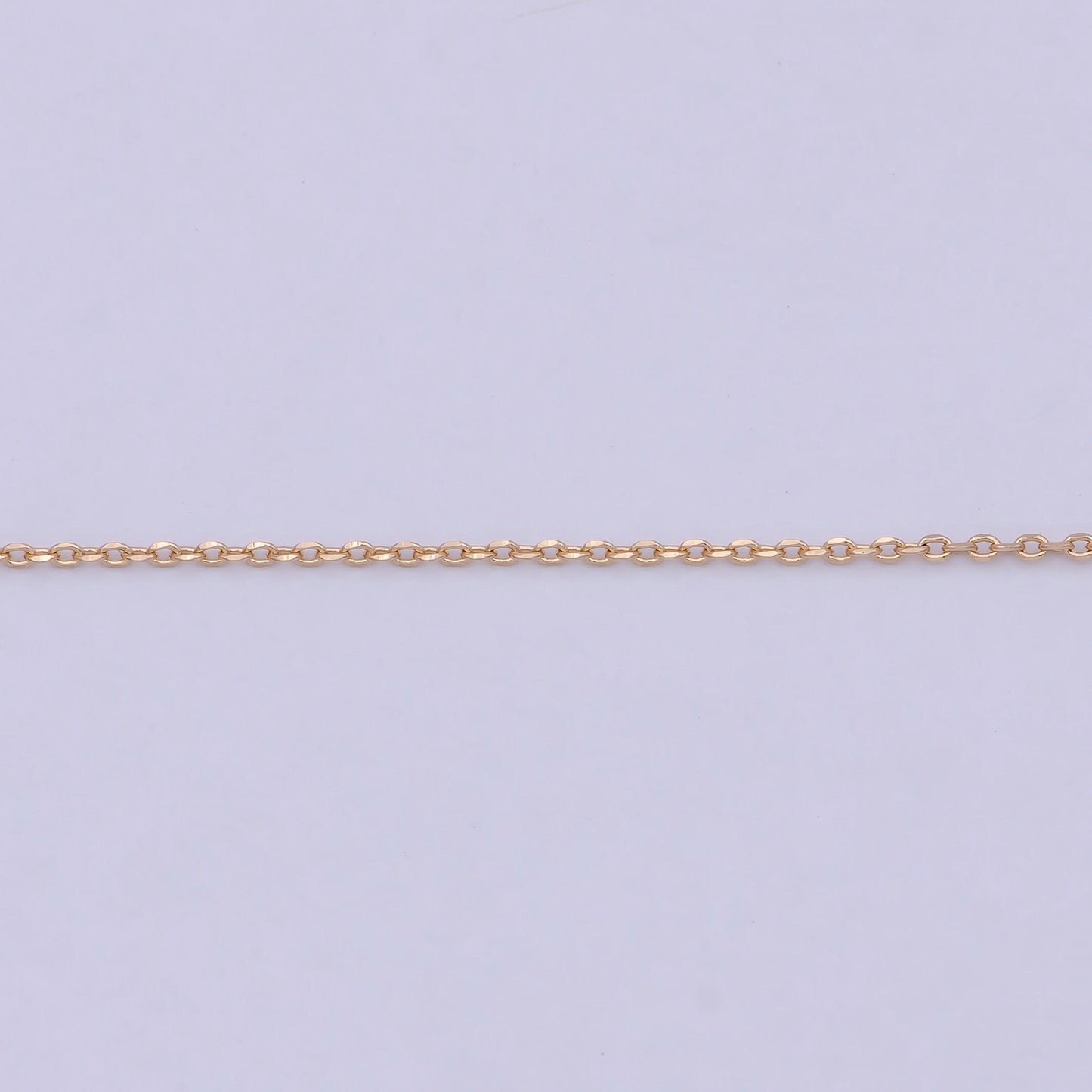 Fine 18K Gold Filled Cable Chain Necklace Link chain necklace 17.5 inch Ready to Wear WA-758