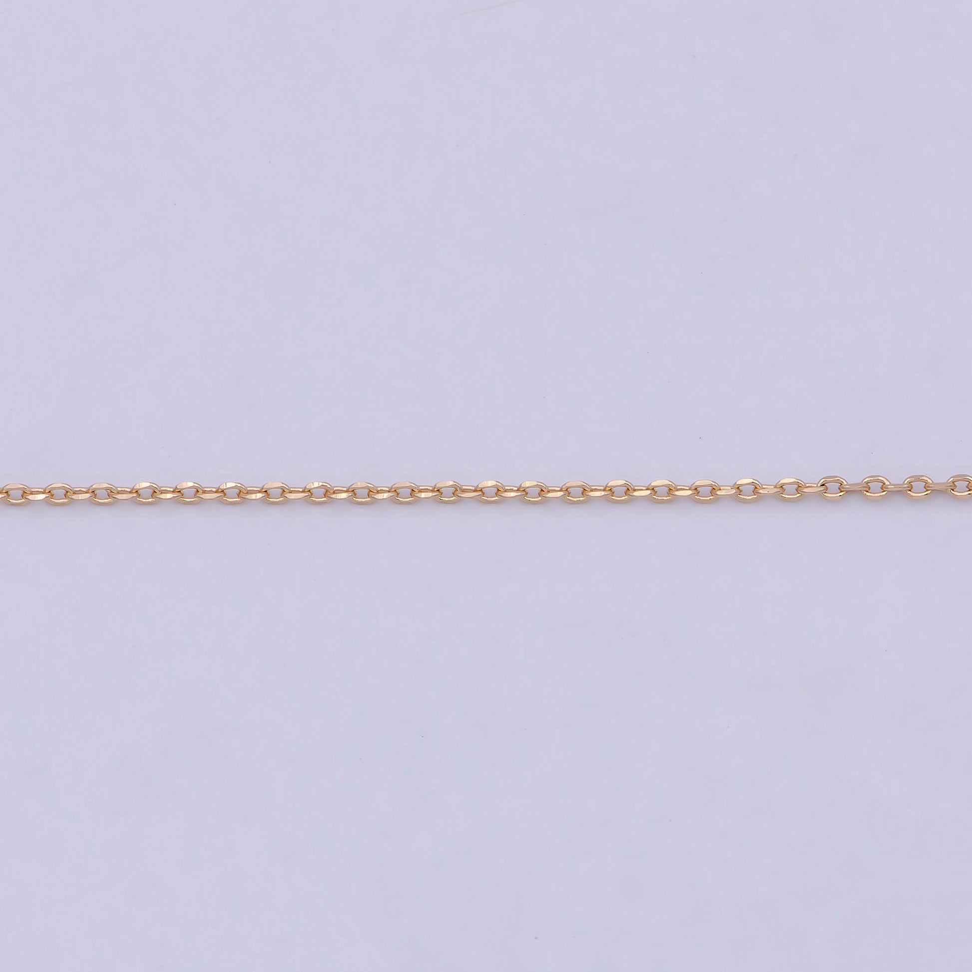 Fine 18K Gold Filled Cable Chain Necklace Link chain necklace 17.5 inch Ready to Wear WA-758