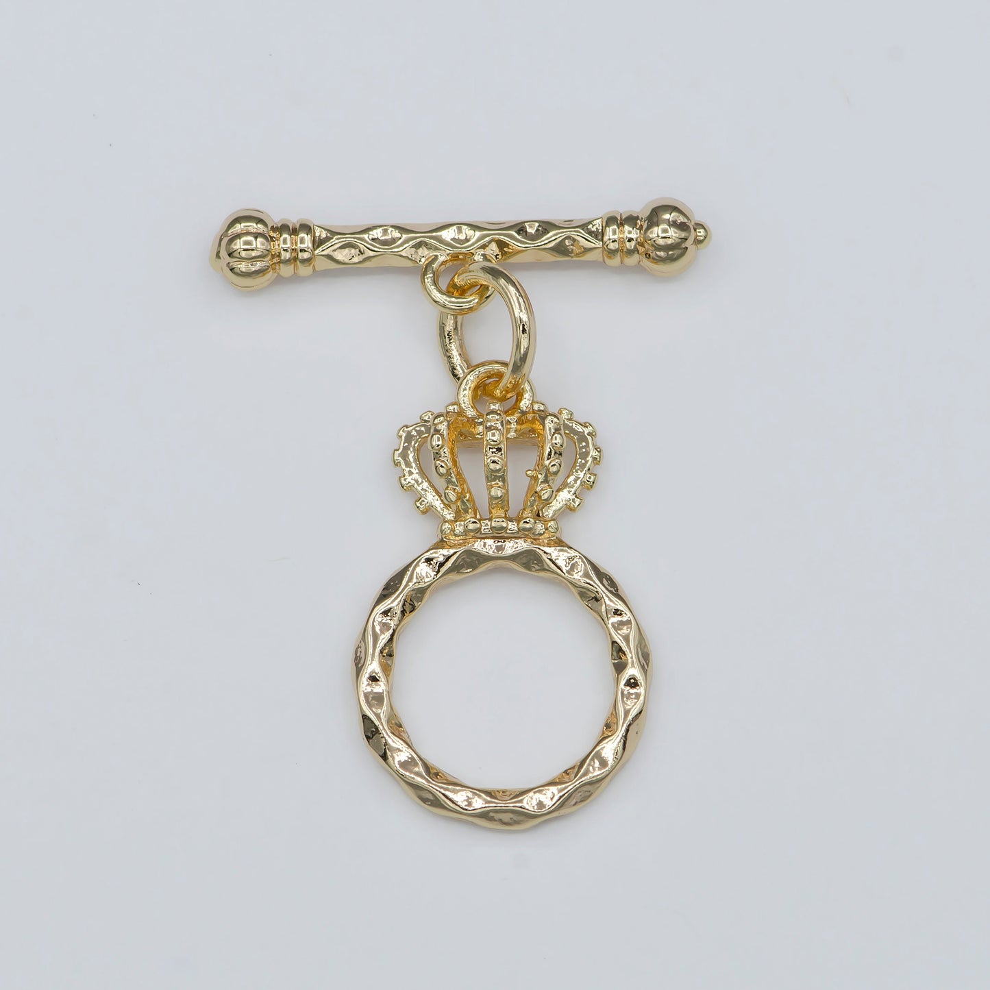 Gold Filled Royal Crown Style Toggle Clasp For Jewelry Making DIY Necklace Bracelet Anklet - L-312