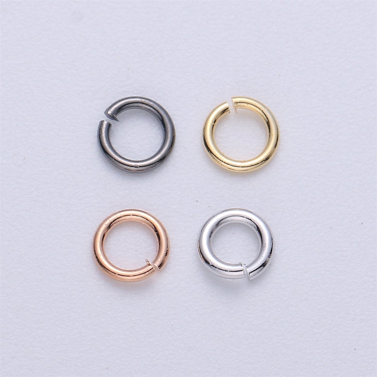 1 Pack 0.8mm x 6mm Gold Filled Jump Ring Size 0.8x6mm Jewelry Kit Supplies For DIY Jewelry Making in 4 Colors - O-018 - 021