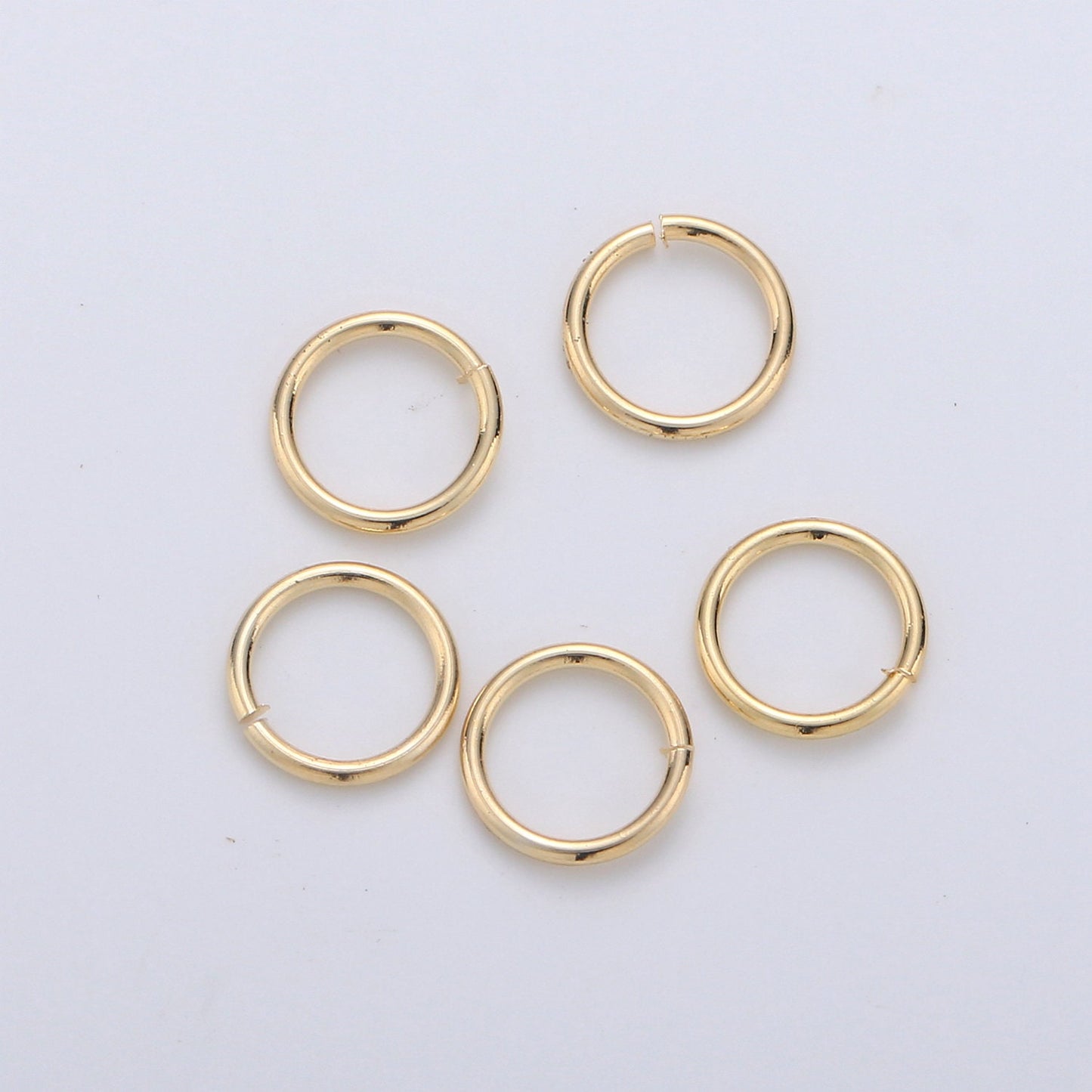 1 Pack 0.8mm x 7mm Gold Filled Jump Ring Connectors for Jewelry Making in Gold or Silver- O-022 - 023
