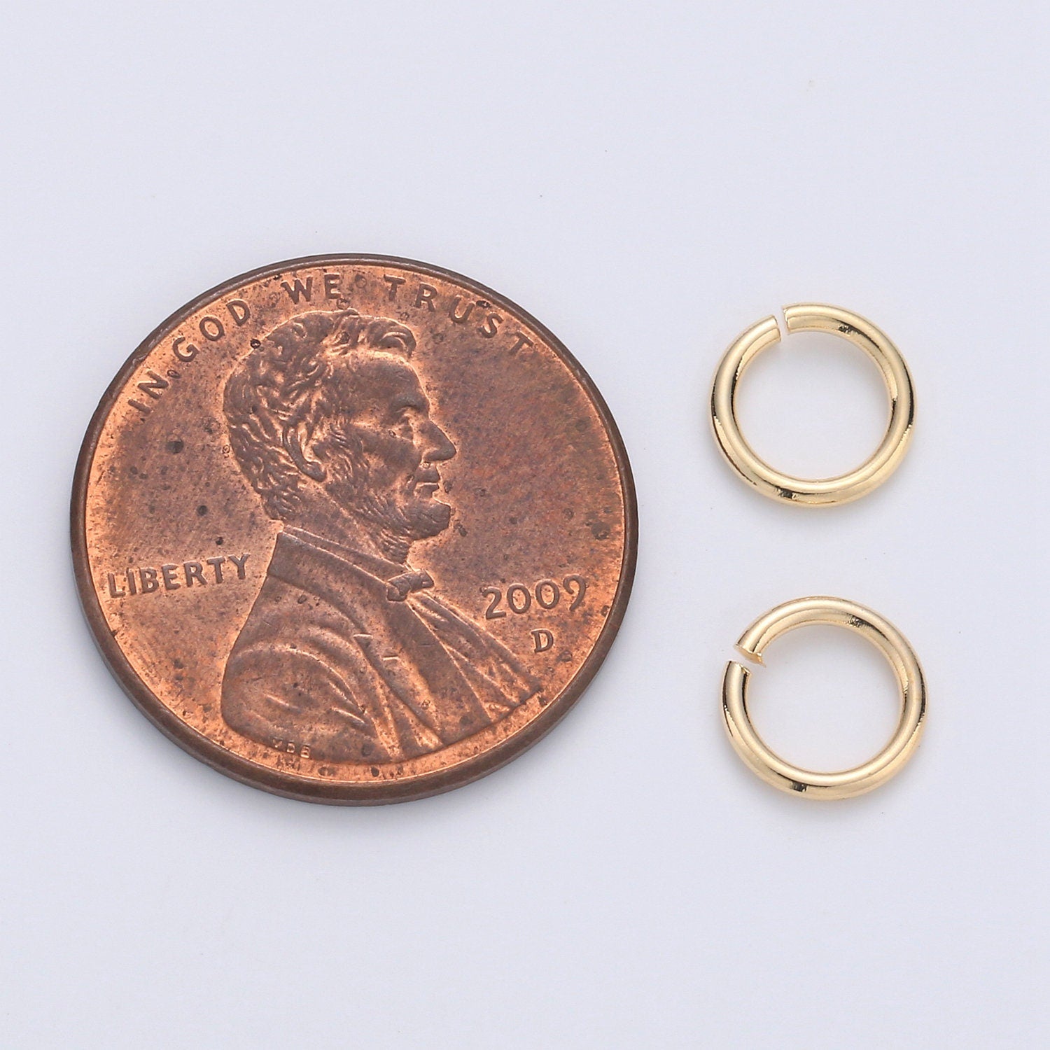 1 Pack 1mm x 7mm Gold Filled Jump Ring Connectors for Jewelry Making in Gold or Silver | O-032 - O-033