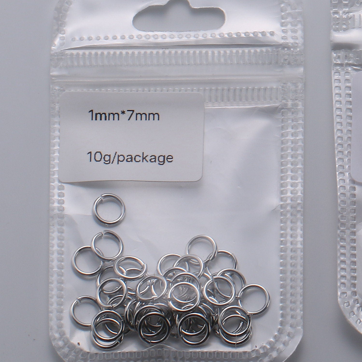 1 Pack 1mm x 7mm Gold Filled Jump Ring Connectors for Jewelry Making in Gold or Silver | O-032 - O-033