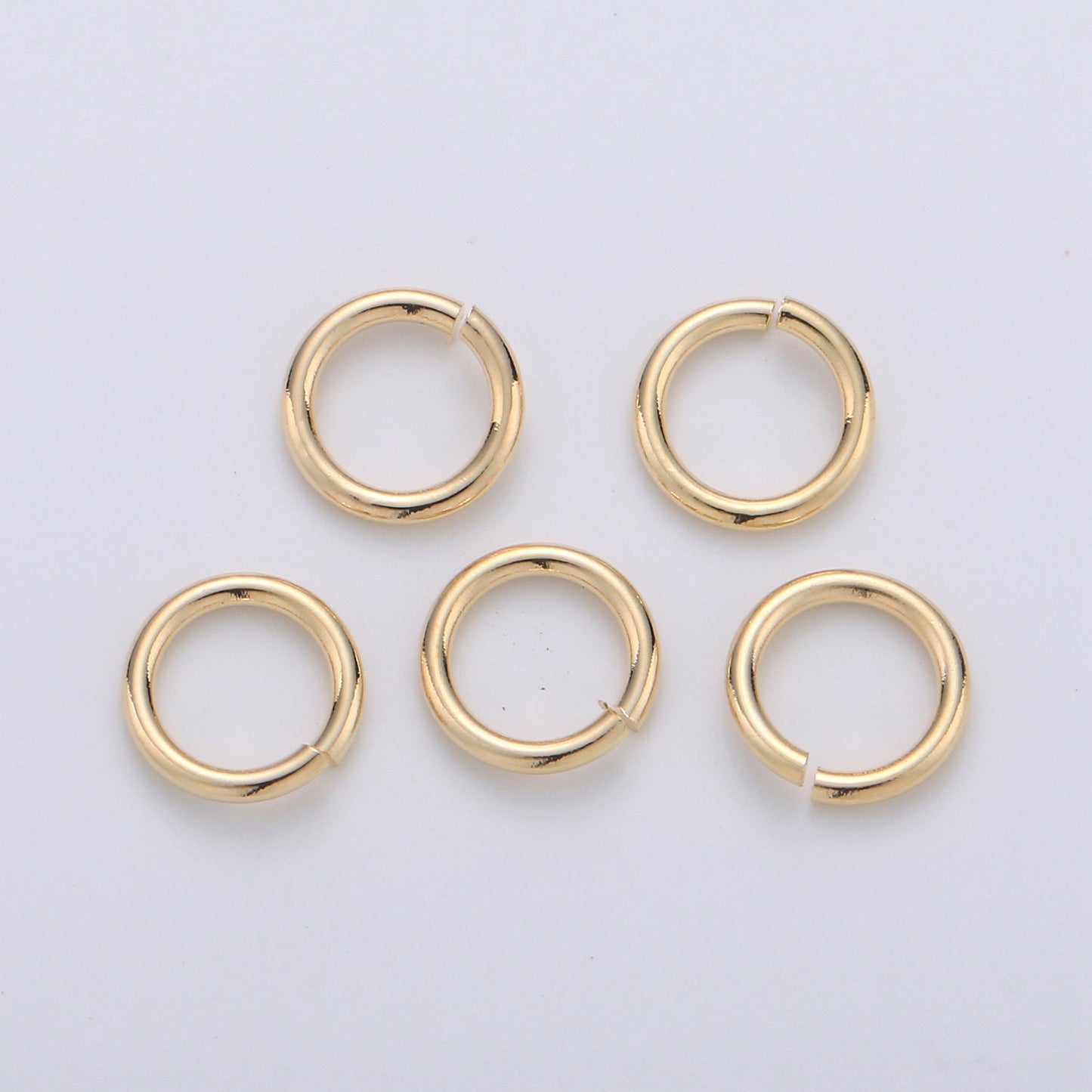 1 Pack 1mm x 7mm Gold Filled Jump Ring Connectors for Jewelry Making in Gold or Silver | O-032 - O-033