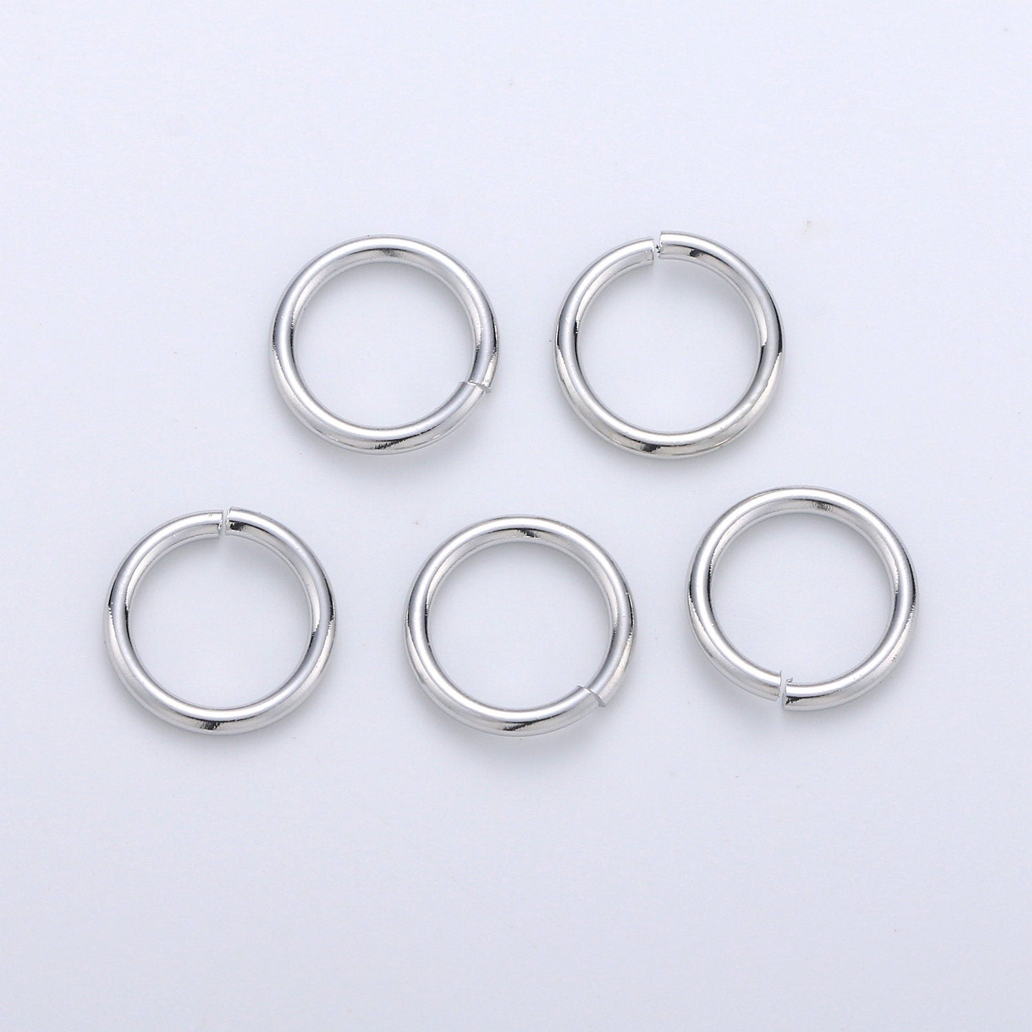 1 Pack 1mm x 8mm Gold Filled Jump Ring Connectors for Jewelry Making in Gold or Silver | O-034 - O-035