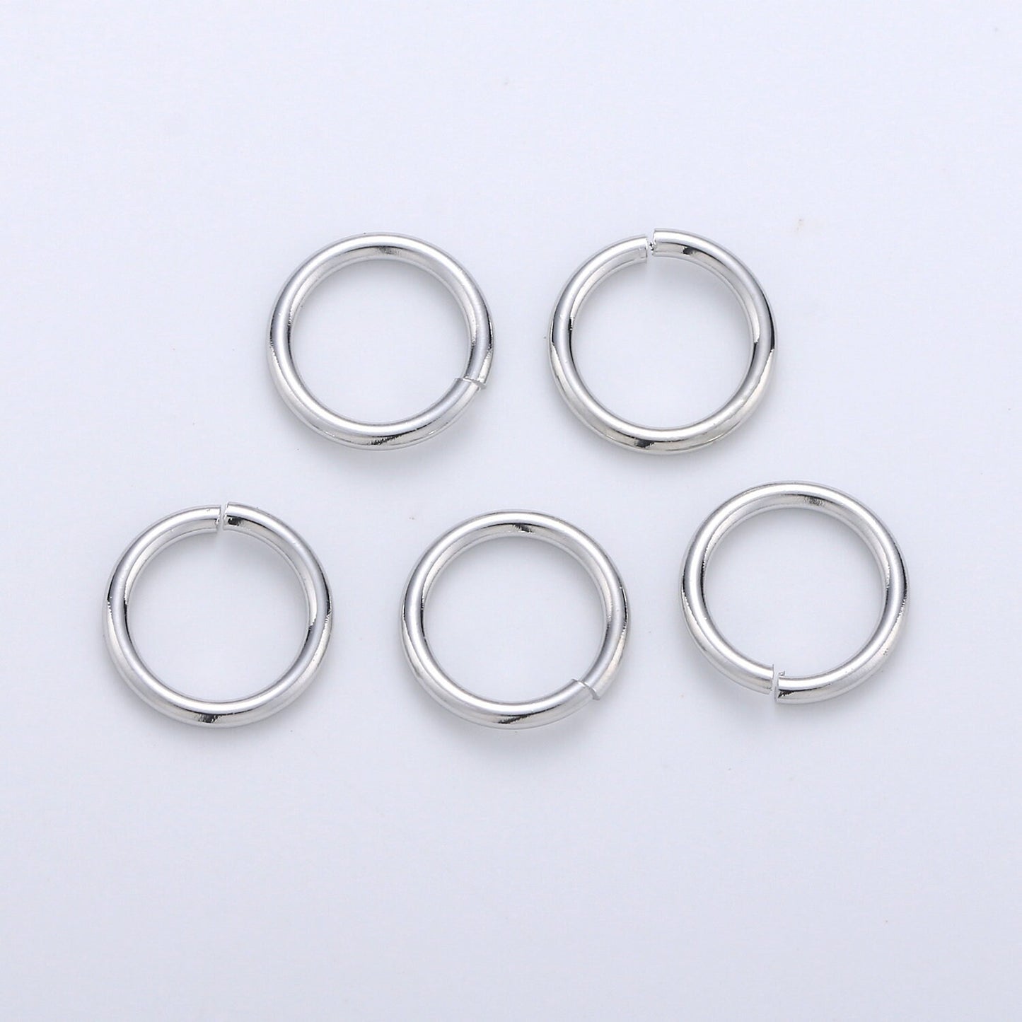 1 Pack 1mm x 10mm Gold Filled Jump Ring Connectors for Jewelry Making in Gold or Silver | O-036 - O-037