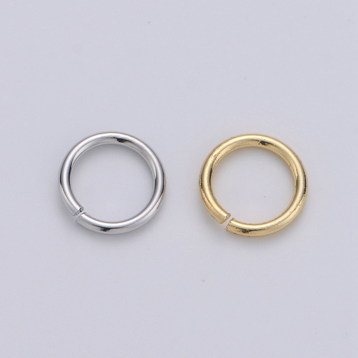 1 Pack 1mm x 8mm Gold Filled Jump Ring Connectors for Jewelry Making in Gold or Silver | O-034 - O-035