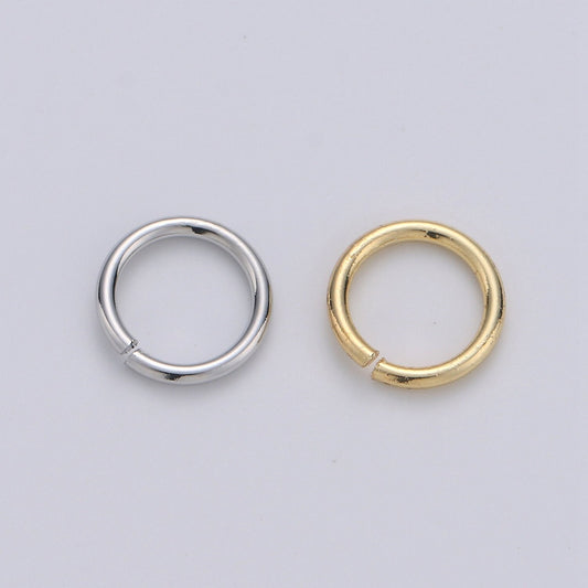 1 Pack 1mm x 10mm Gold Filled Jump Ring Connectors for Jewelry Making in Gold or Silver | O-036 - O-037