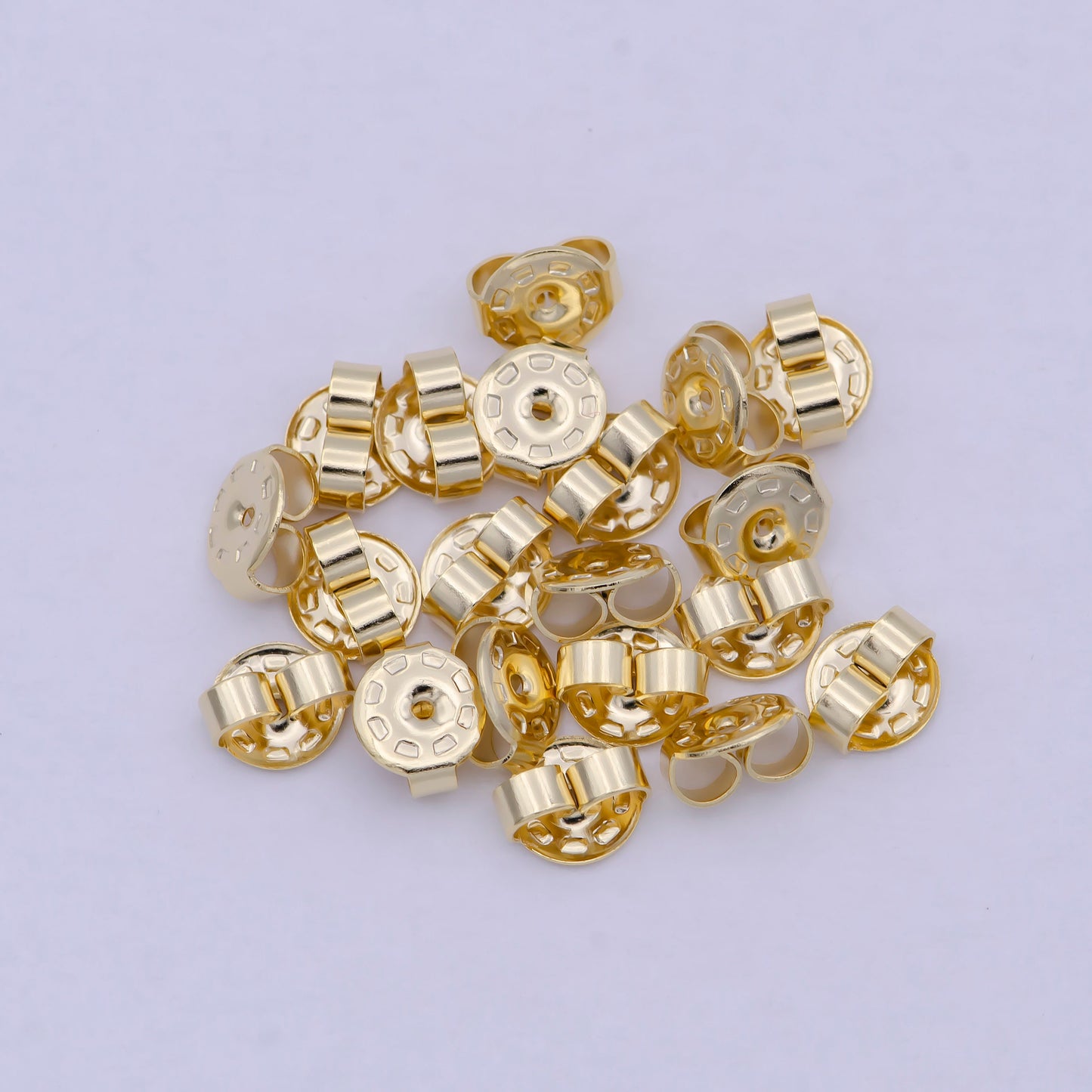 5mm Gold Push Backs findings| Replacement Backing | Butterfly Earring Backs | Earring Jewelry Making Finding K-353