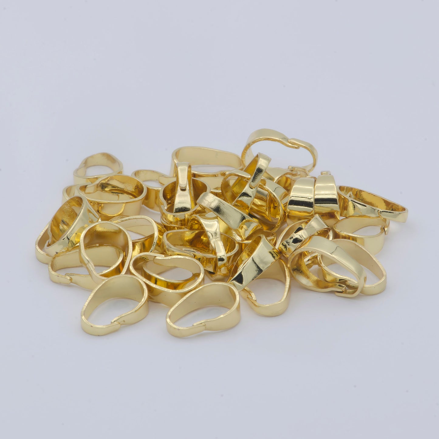 Gold Open Jump Rings 9x3x6 mm Gold Filled Pendant Hook Jewelry Supplies For DIY Jewelry Making Necklace - L-479