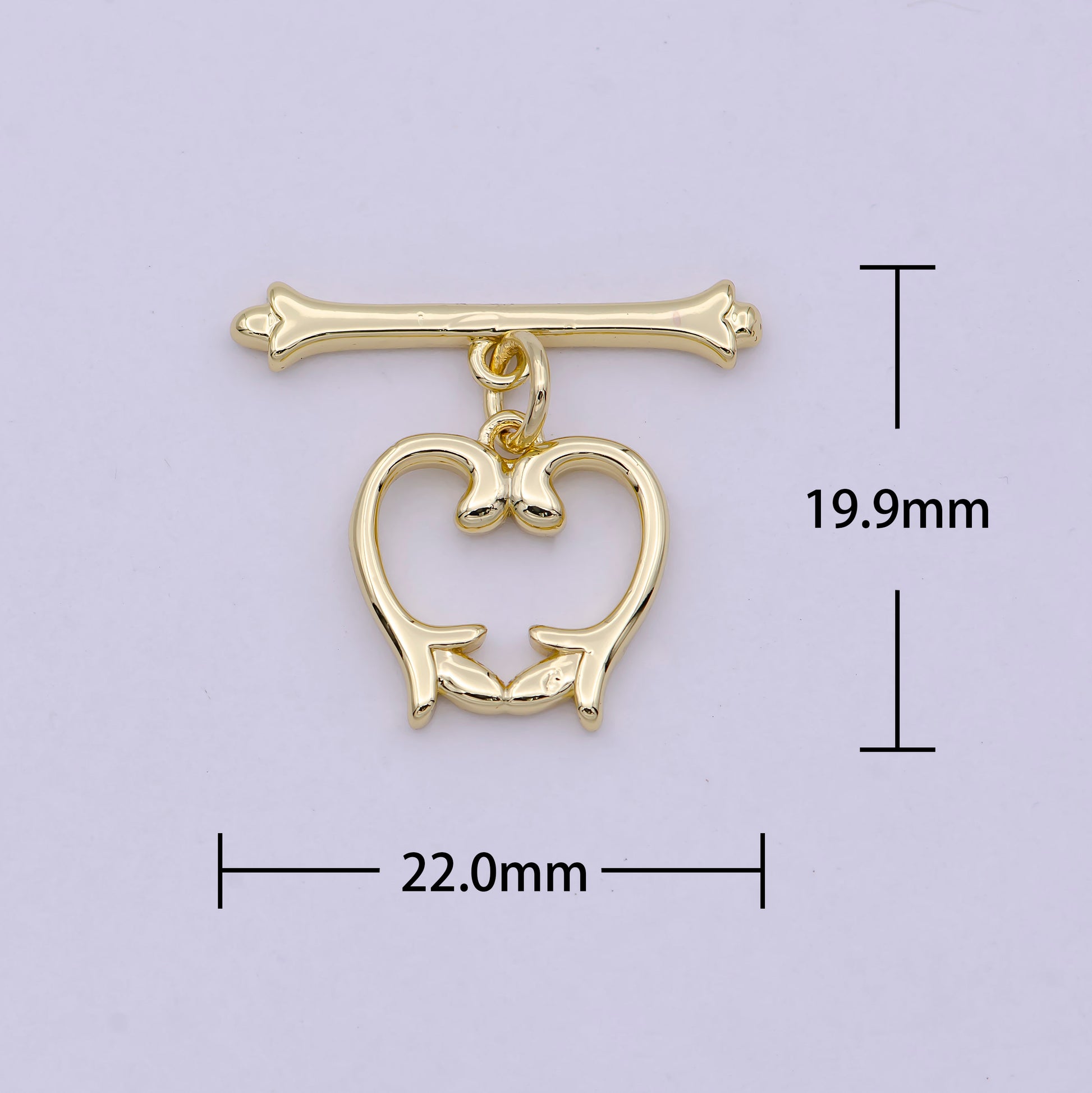 Wholesale Gold Toggle Clasp, Vintage OT Clasp Fancy Design OT Clasp Bulk Supply for Bracelet Necklace Component L-626