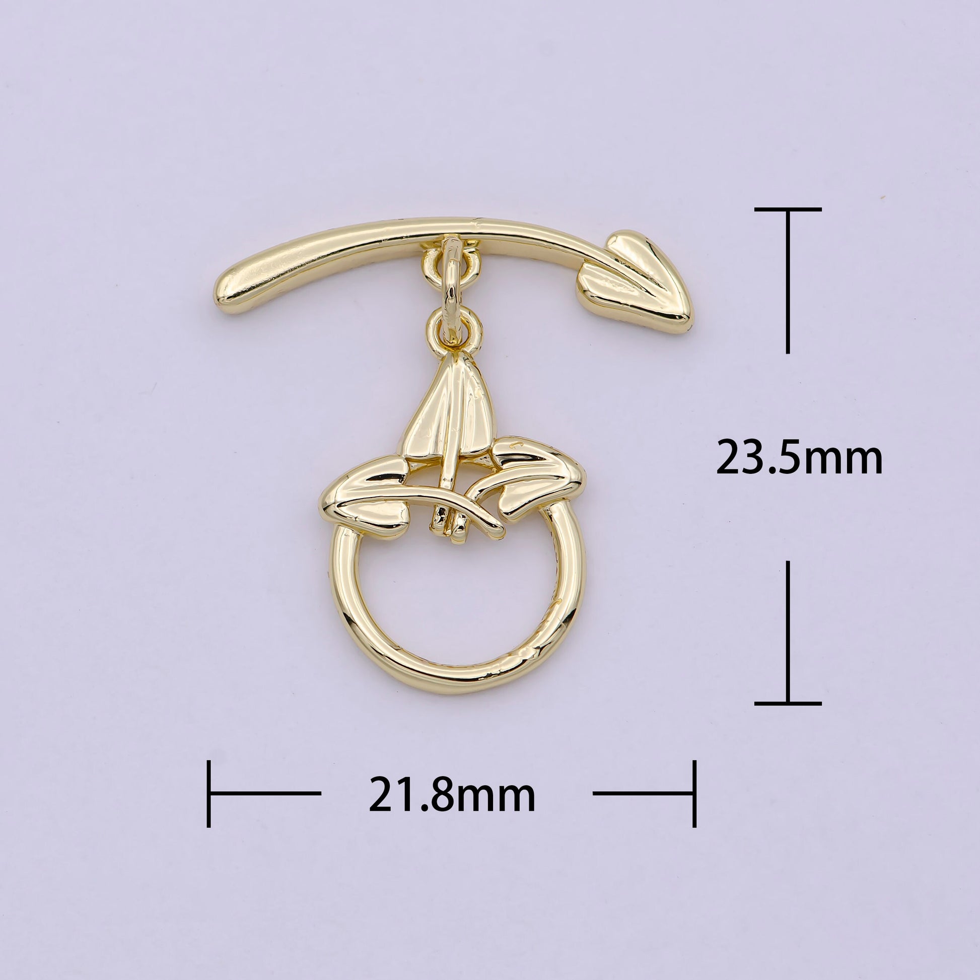 Wholesale Gold Toggle Clasp, Arrow OT Clasp Fancy Design OT Clasp Bulk Supply for Bracelet Necklace Component L-628