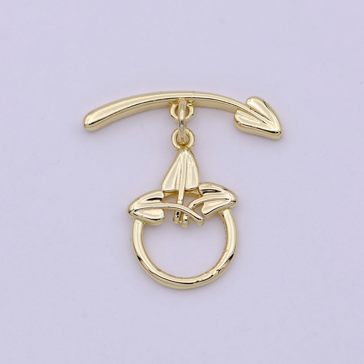 Wholesale Gold Toggle Clasp, Arrow OT Clasp Fancy Design OT Clasp Bulk Supply for Bracelet Necklace Component L-628