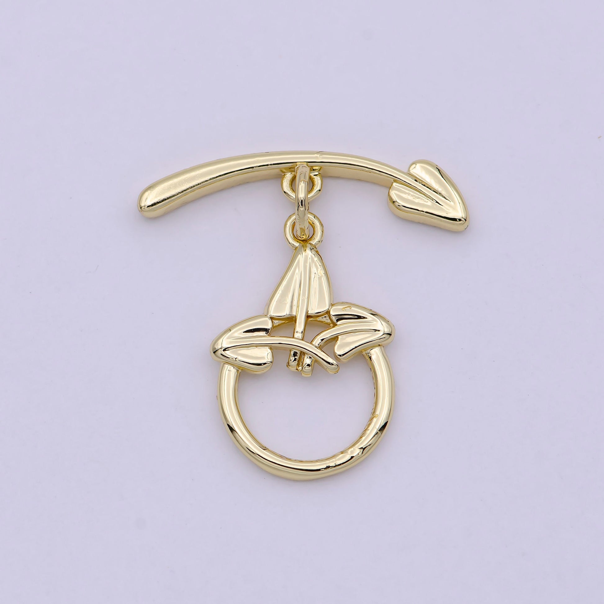 Wholesale Gold Toggle Clasp, Arrow OT Clasp Fancy Design OT Clasp Bulk Supply for Bracelet Necklace Component L-628