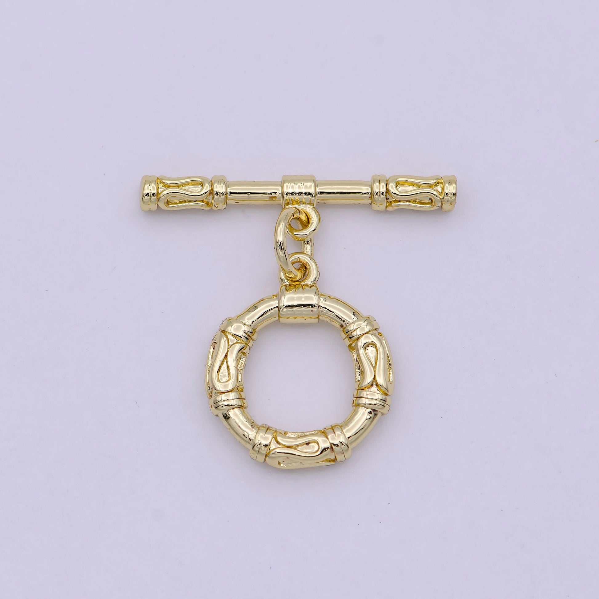 Wholesale Gold Toggle Clasp, OT Clasp Fancy Design OT Clasp Bulk Supply for Bracelet Necklace Component L-629