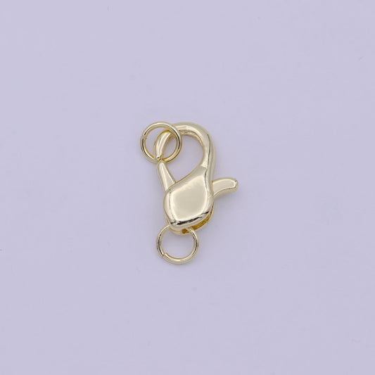 Dainty 14K Gold Filled Simple Lobster Claw Clasp with Jump Ring DIY Minimalist Jewelry Supplies L-668