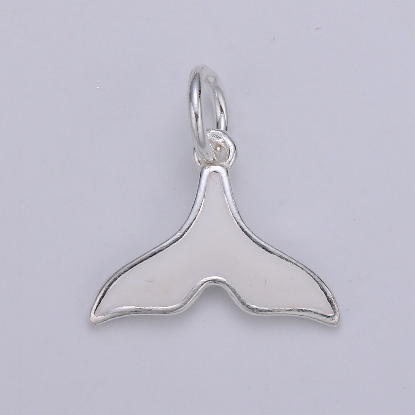 Mini Whale Tail s925 Sterling Silver Jewelry findings Mermaid Pendant Under the Sea Jewelry Inspired for Bracelet Earring Necklace Component