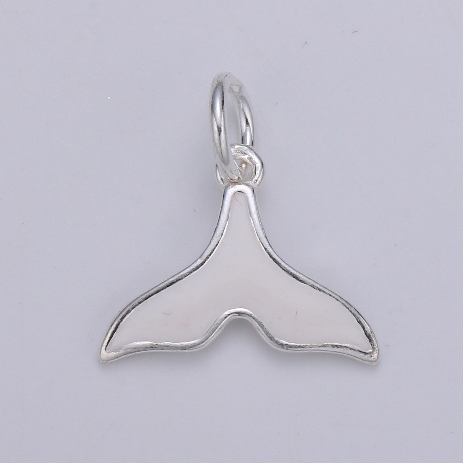 Mini Whale Tail s925 Sterling Silver Jewelry findings Mermaid Pendant Under the Sea Jewelry Inspired for Bracelet Earring Necklace Component