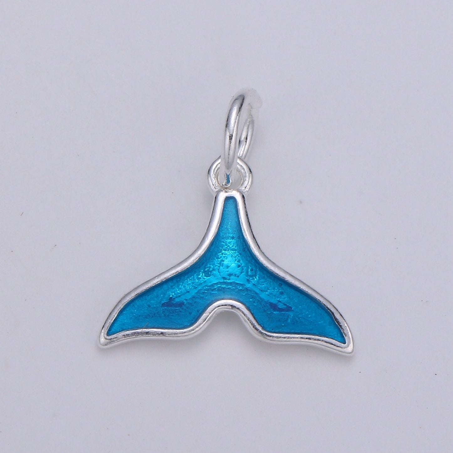 Mini Whale Tail s925 Sterling Silver Jewelry findings Mermaid Pendant Under the Sea Jewelry Inspired for Bracelet Earring Necklace Component