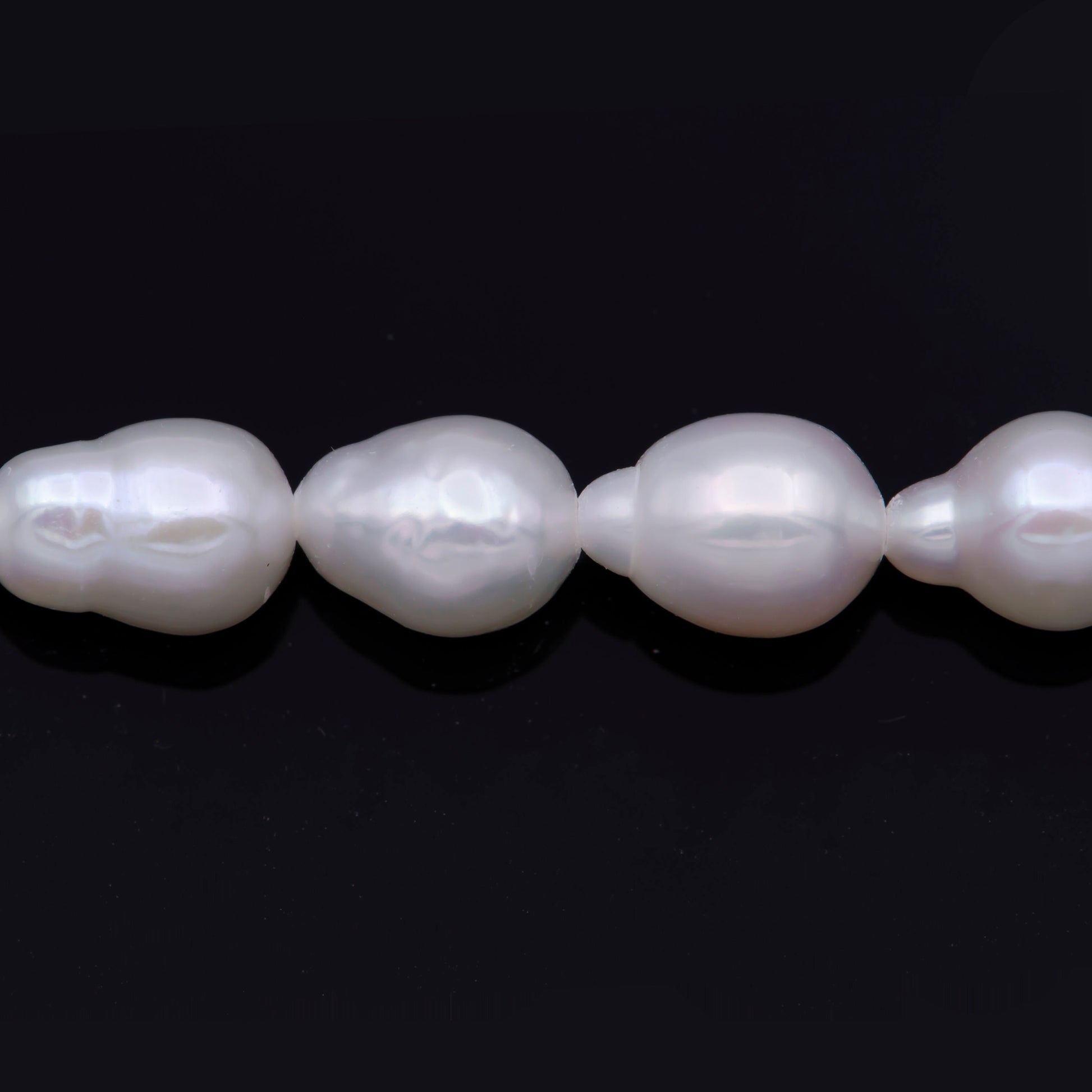 5mm Natural White Teardrop Baroque Pearl Beads Genuine Natural Freshwater Baroque Pearls per strand WA-567