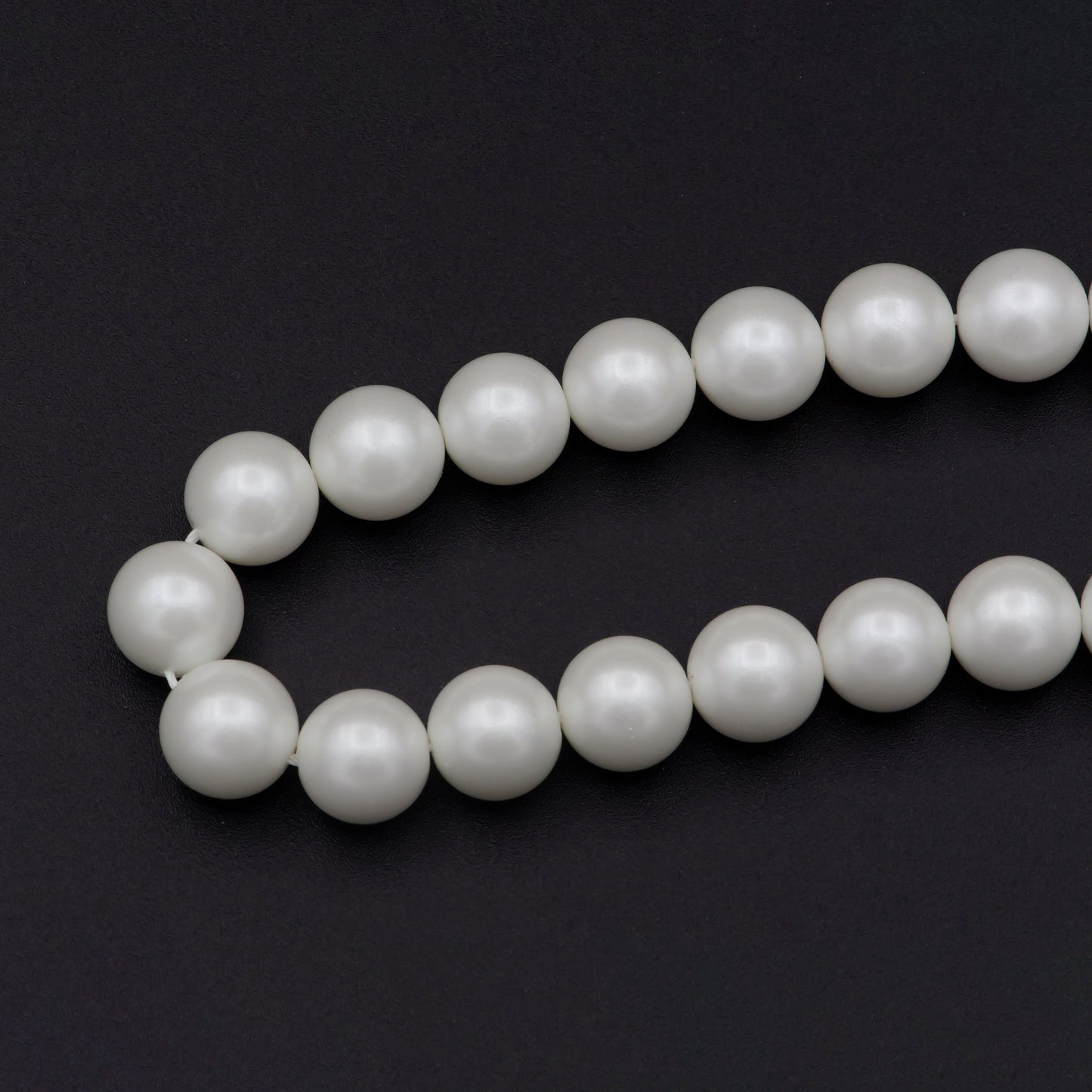 WHOLESALE 9-10mm AAA Natural White Semi Round Freshwater Pearls Genuine High Luster Smooth And Round White Freshwater Pearl Beads WA-576