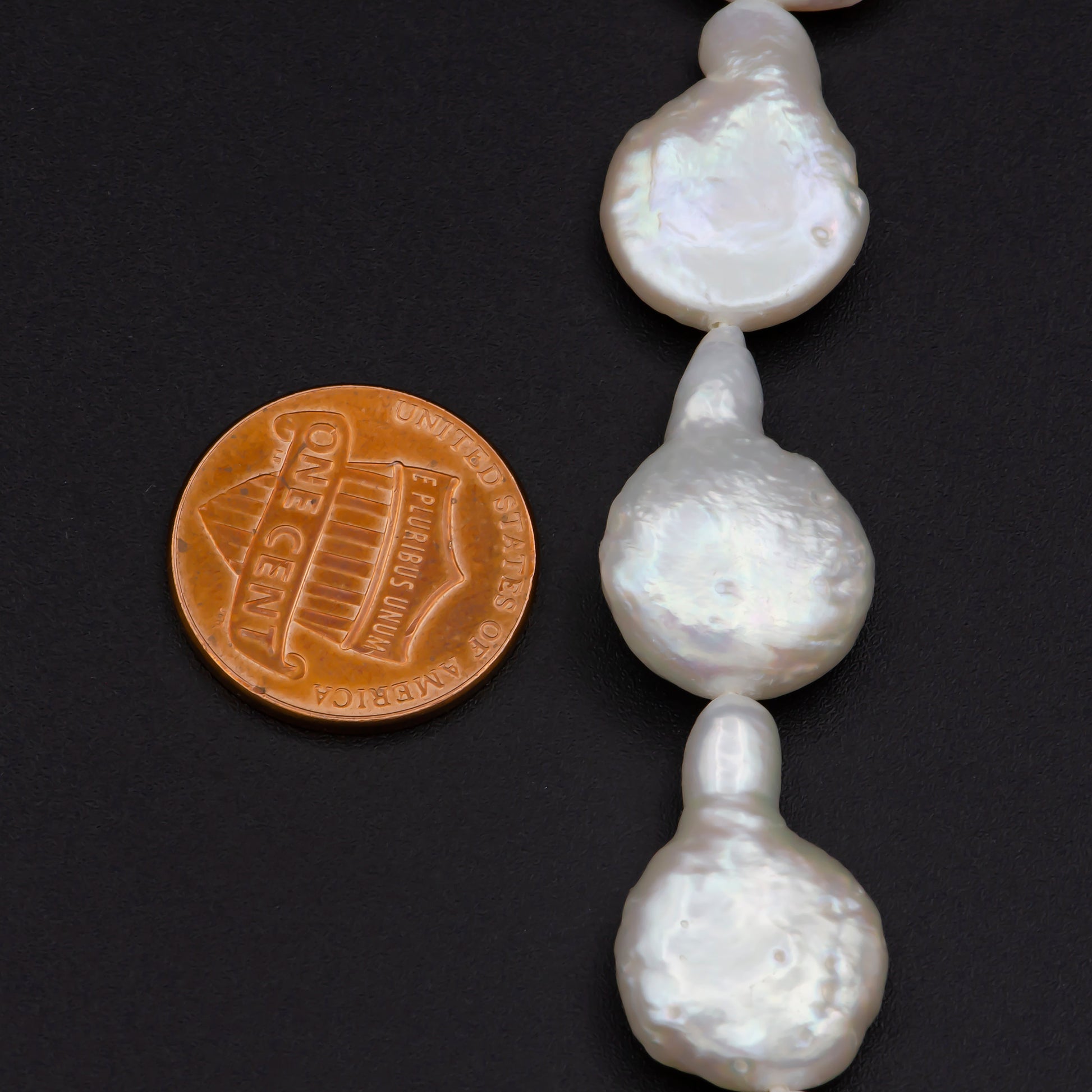 Genuine AAA 13-14.6mm Natural White Baroque pearl, irregular pearl beads,White Keishi pearl,genuine pearl beads full strand supplies wa-579