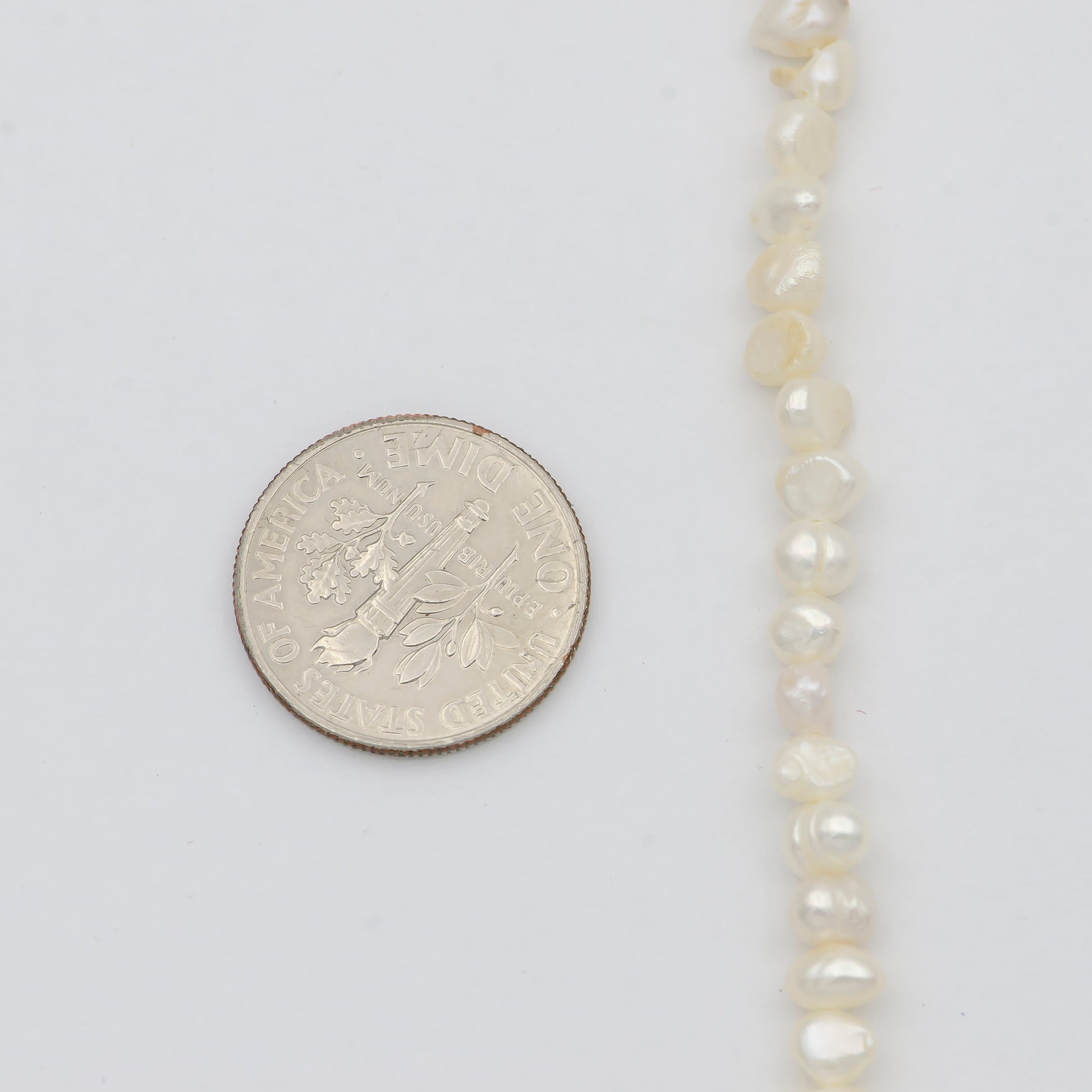 3.4-5.8mm AAA Tiny Seed Natural White Potato Freshwater Pearl Beads Genuine Tiny Freshwater Pearl Beads WA-815