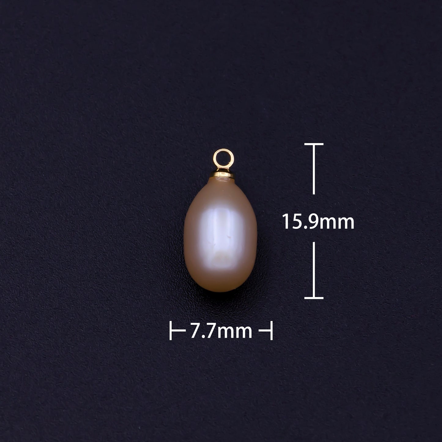 Natural Pink Teardrop Pearl Charm Natural Freshwater Pearl Necklace, Mauve Champagne Single Keshi Pendant, Bridesmaid Jewelry Gift P-1781