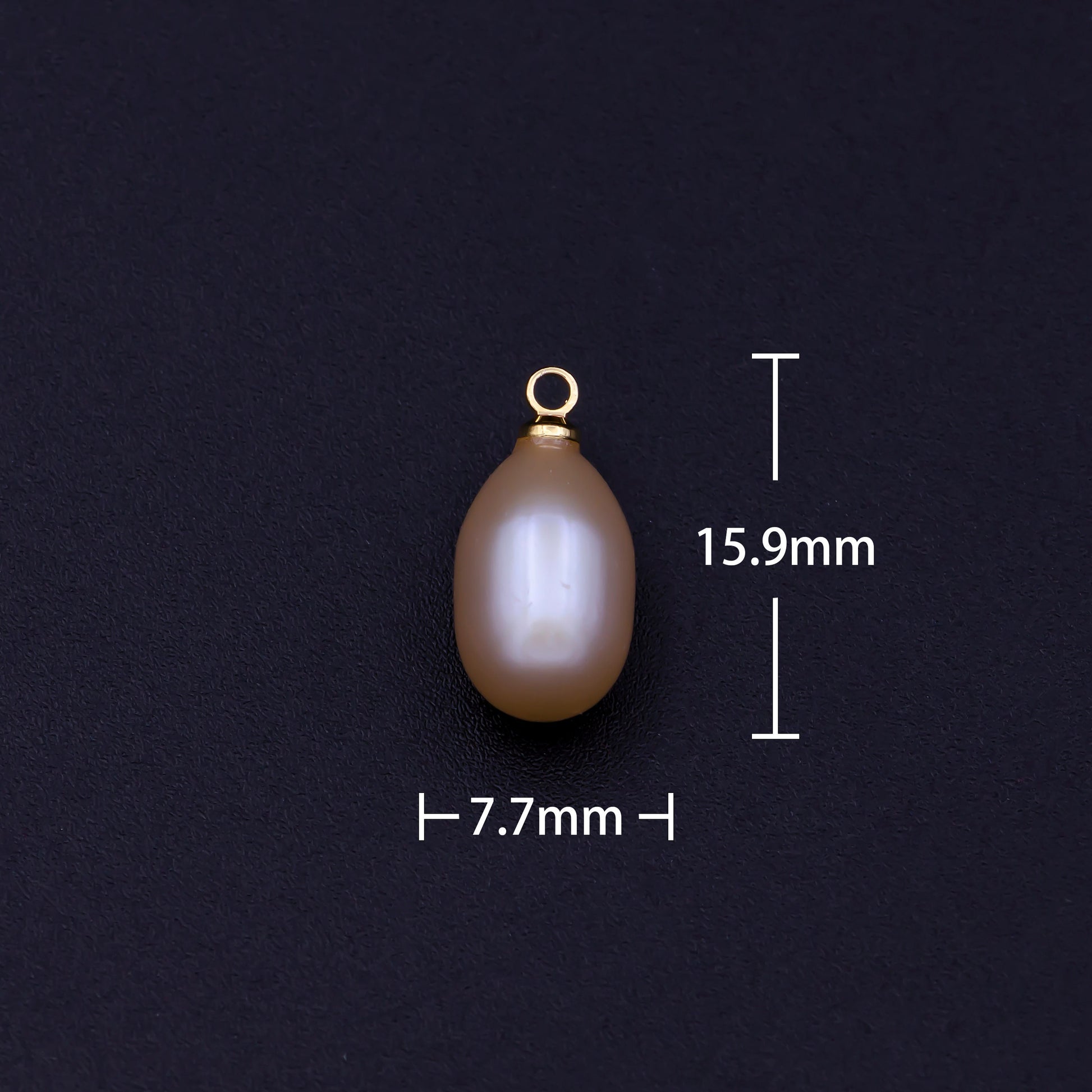 Natural Pink Teardrop Pearl Charm Natural Freshwater Pearl Necklace, Mauve Champagne Single Keshi Pendant, Bridesmaid Jewelry Gift P-1781