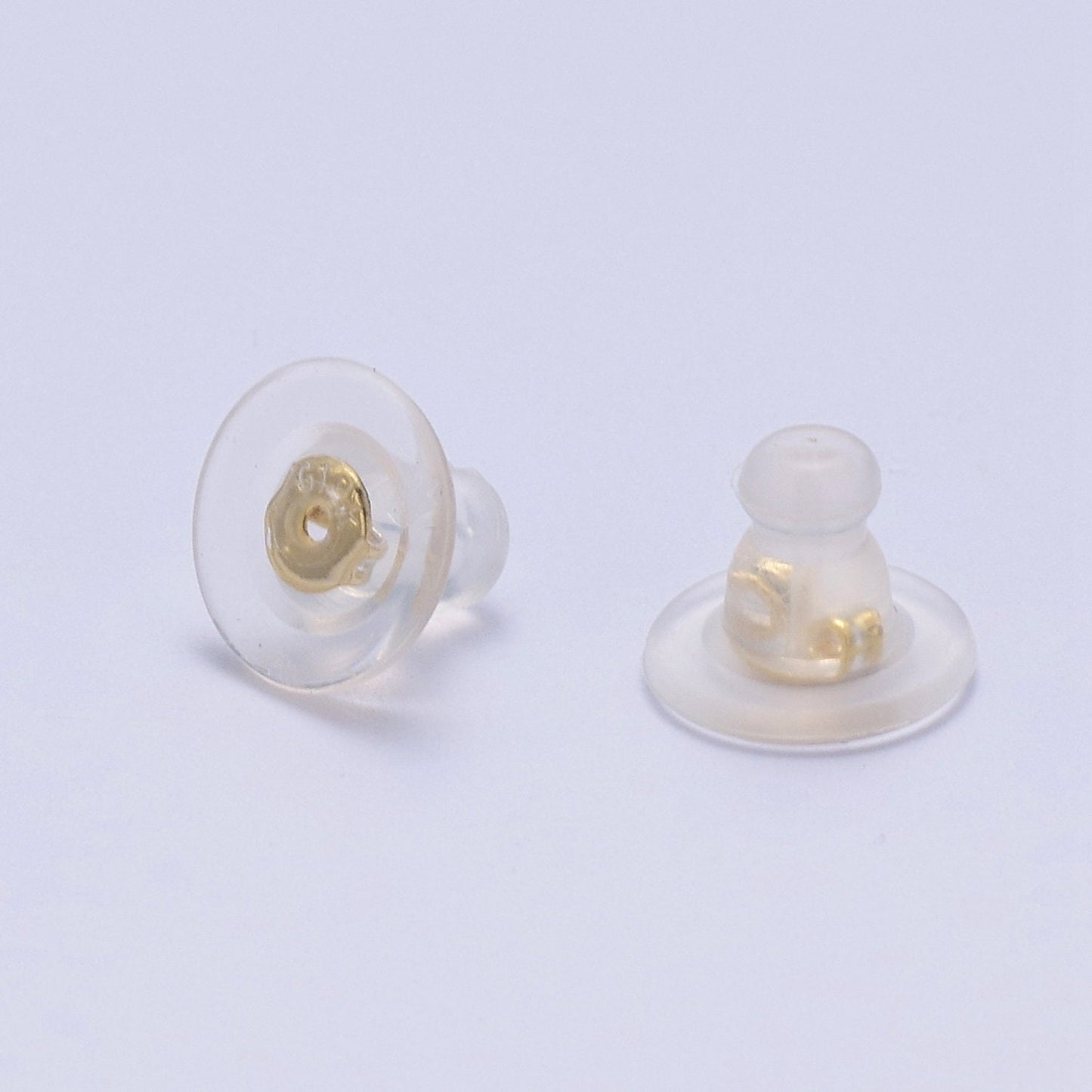 Wholesale Silicone Clutch Earring Backs for Studs with Pad Rubber Earring Stoppers Pierced Safety Backs 10 Pairs k-231
