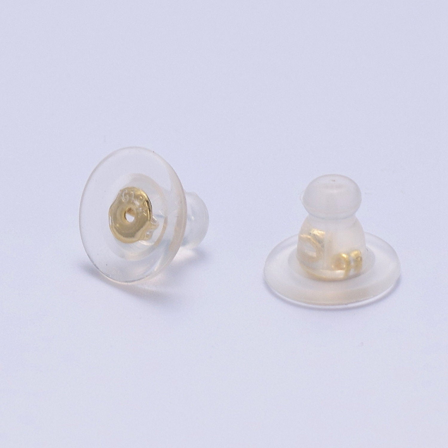 Wholesale Silicone Clutch Earring Backs for Studs with Pad Rubber Earring Stoppers Pierced Safety Backs 10 Pairs k-231
