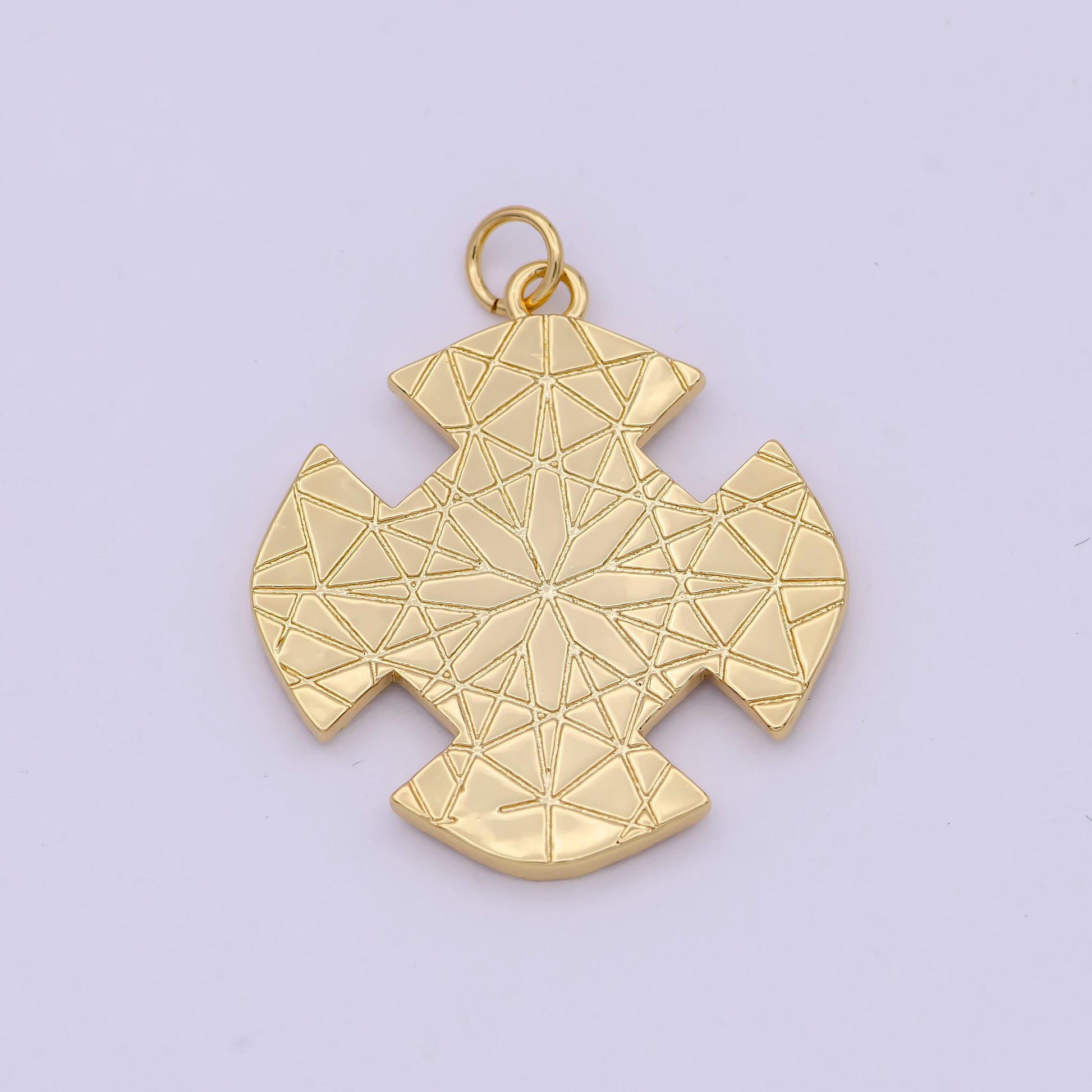 Dainty Gold Filled Cross Evil Eye Charm Medallion Pendant for DIY Fashion Jewelry Making Bracelet Necklace Supply N-363