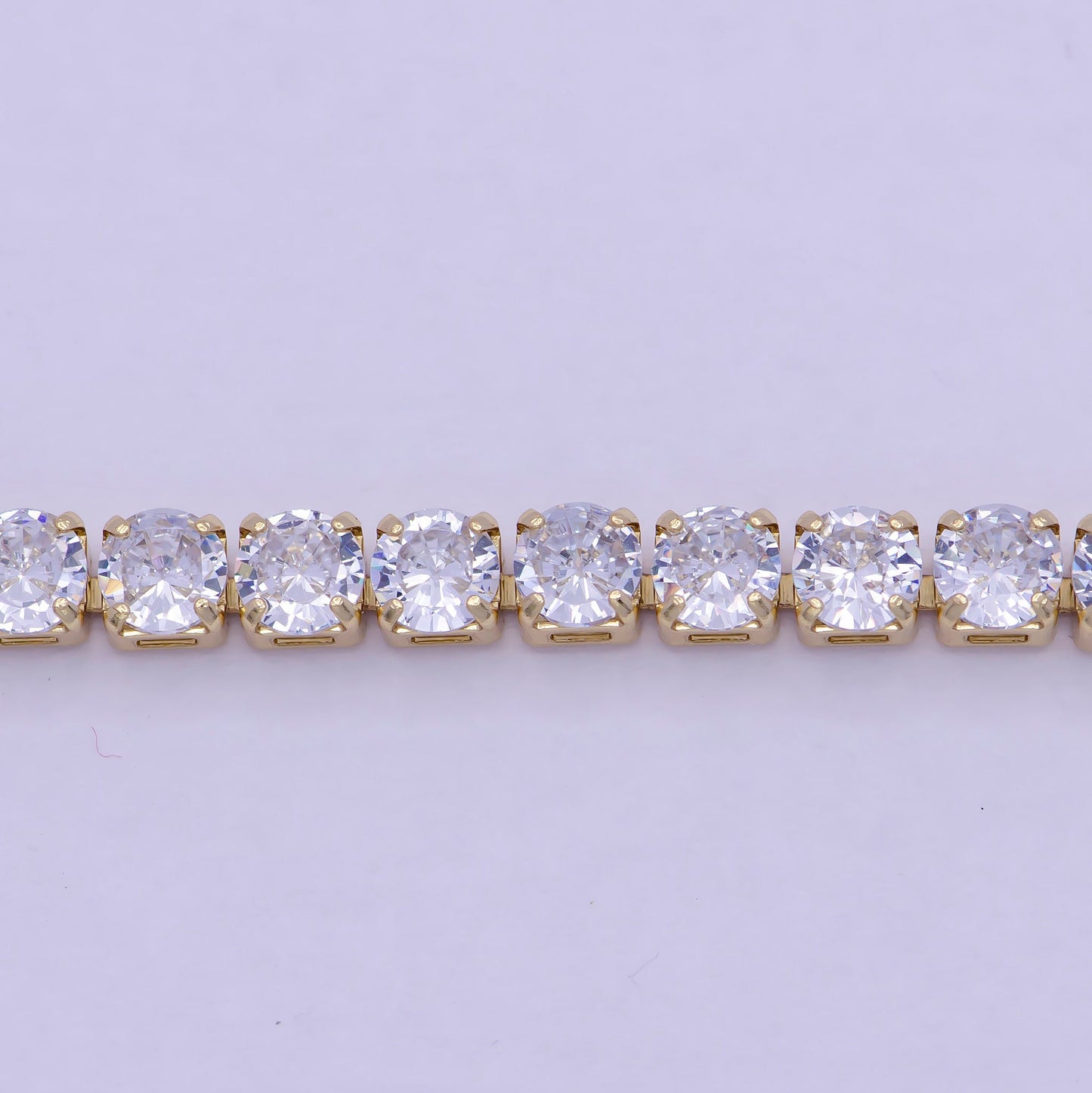 Classic Gold Tennis Bracelet, Cubic Zirconia Dainty Diamond Bracelet for Minimalist Jewelry WA-789