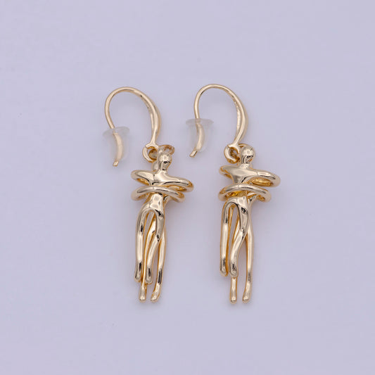 18k Gold Filled Soulmate Earring French Hook Earring
