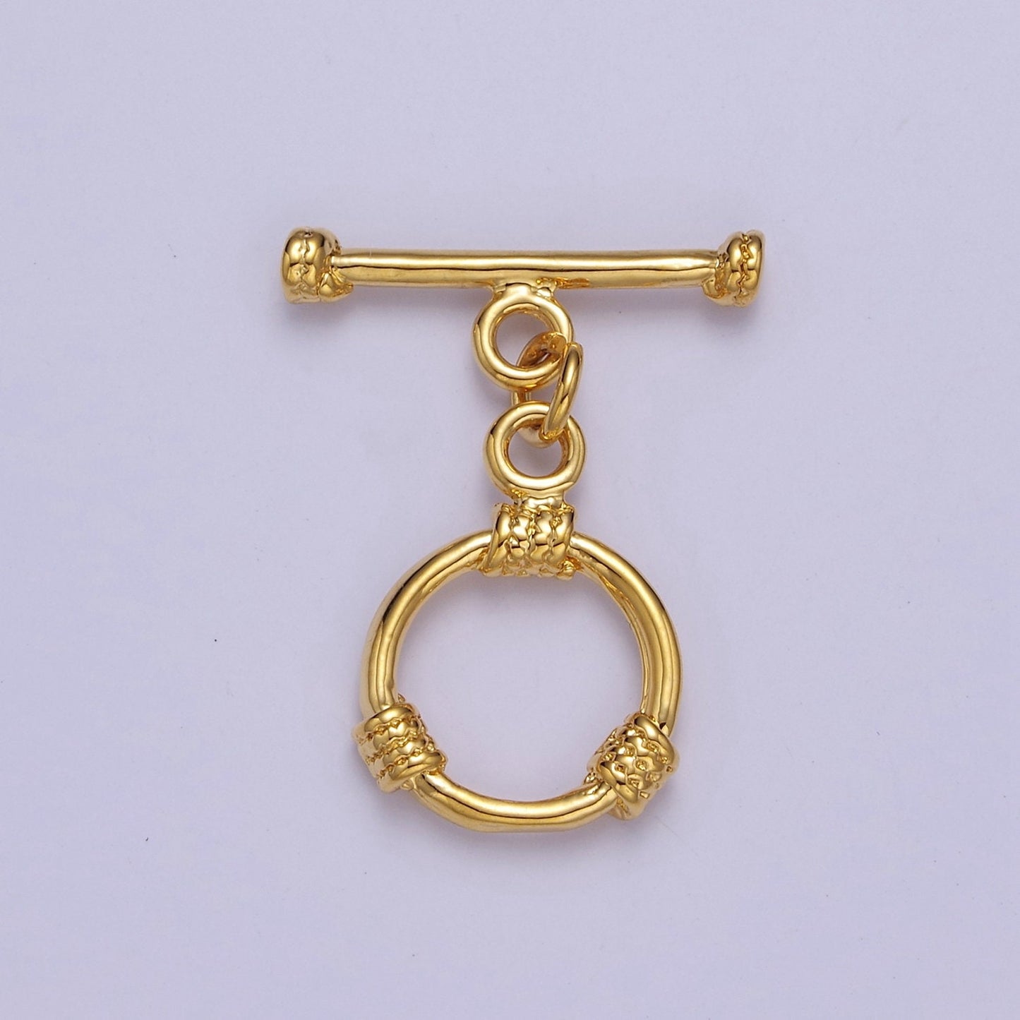 24k Gold Filled Round Toggle Clasp, Jewelry Clasp OT Clasp Findings L-693