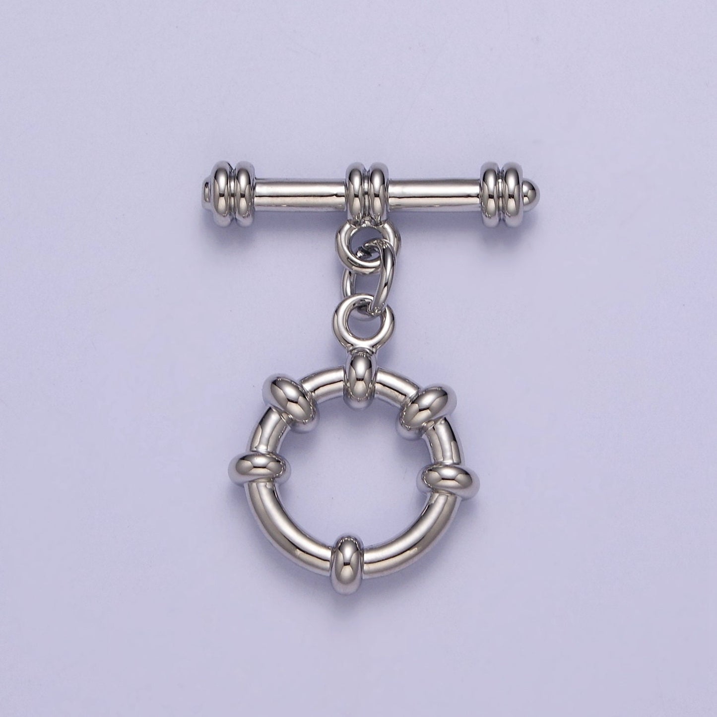 24k Gold Filled Round Toggle Clasp, Jewelry Clasp Sailor OT Clasp Findings L-690