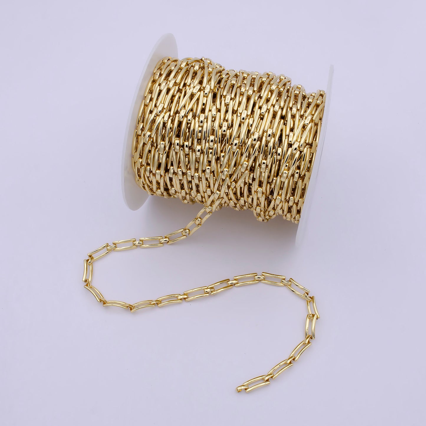 24K Gold Filled Designed Chain, Curved 12.6X5.4mm Chain For Statement Jewelry Bracelet Making | ROLL-701
